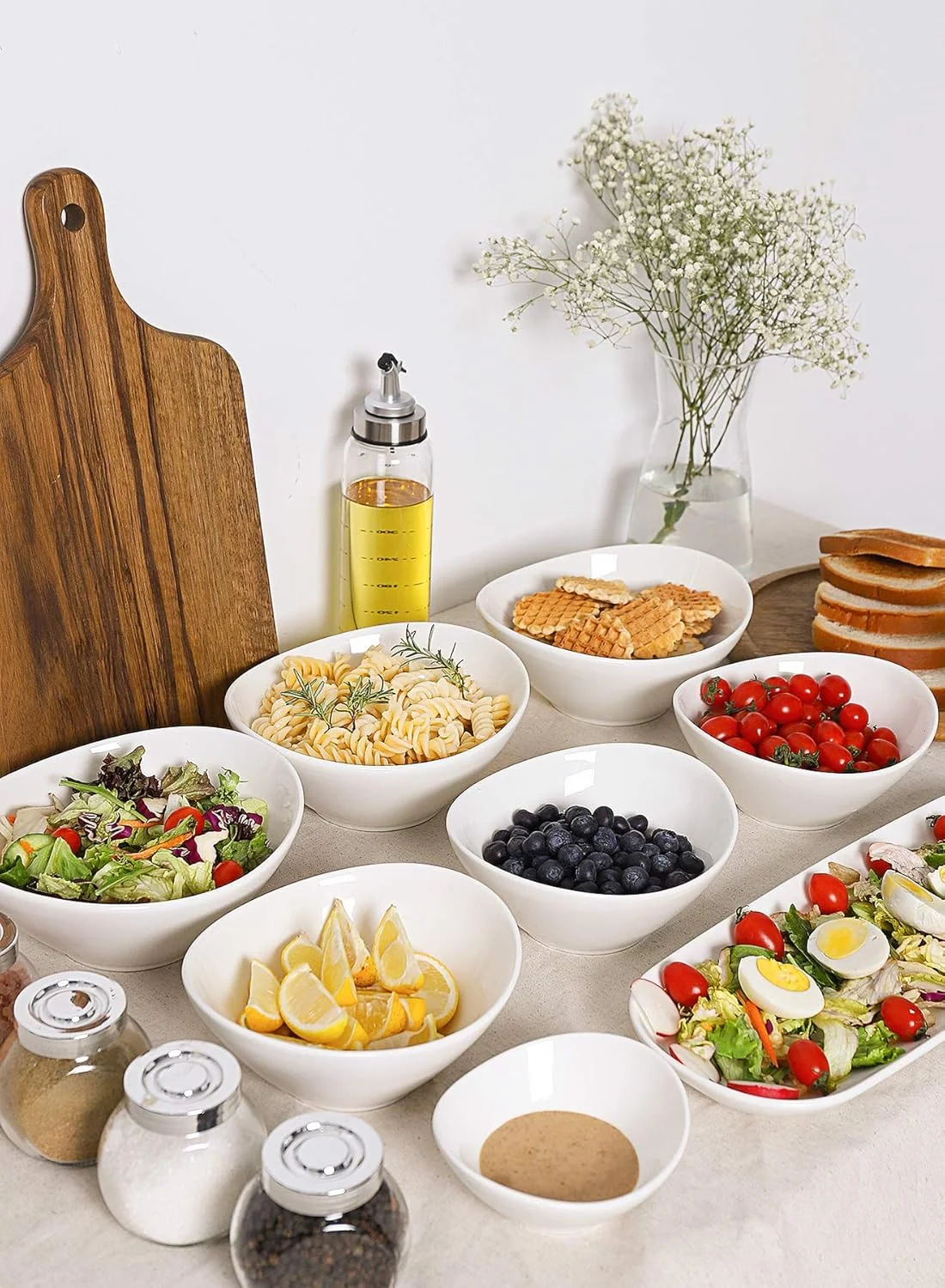 ظروف کوچک چینی Teocera، ست کاسه دسر - 177 میلی لیتر برای بستنی، مخلفات کوچک، ست 6 عددی، سفید ظروف کوچک چینی Teocera، ست کاسه دسر - 177 میلی لیتر برای بستنی، مخلفات کوچک، ست 6 عددی، سفید