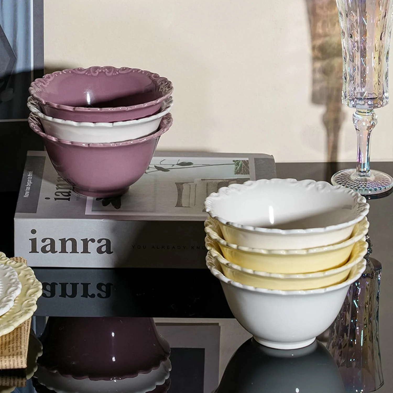 کاسه دسر سرامیکی طرح غربی TROSIQUANJIA، کاسه صبحانه ساده خانگی - سفید کاسه دسر سرامیکی طرح غربی TROSIQUANJIA، کاسه صبحانه ساده خانگی - سفید