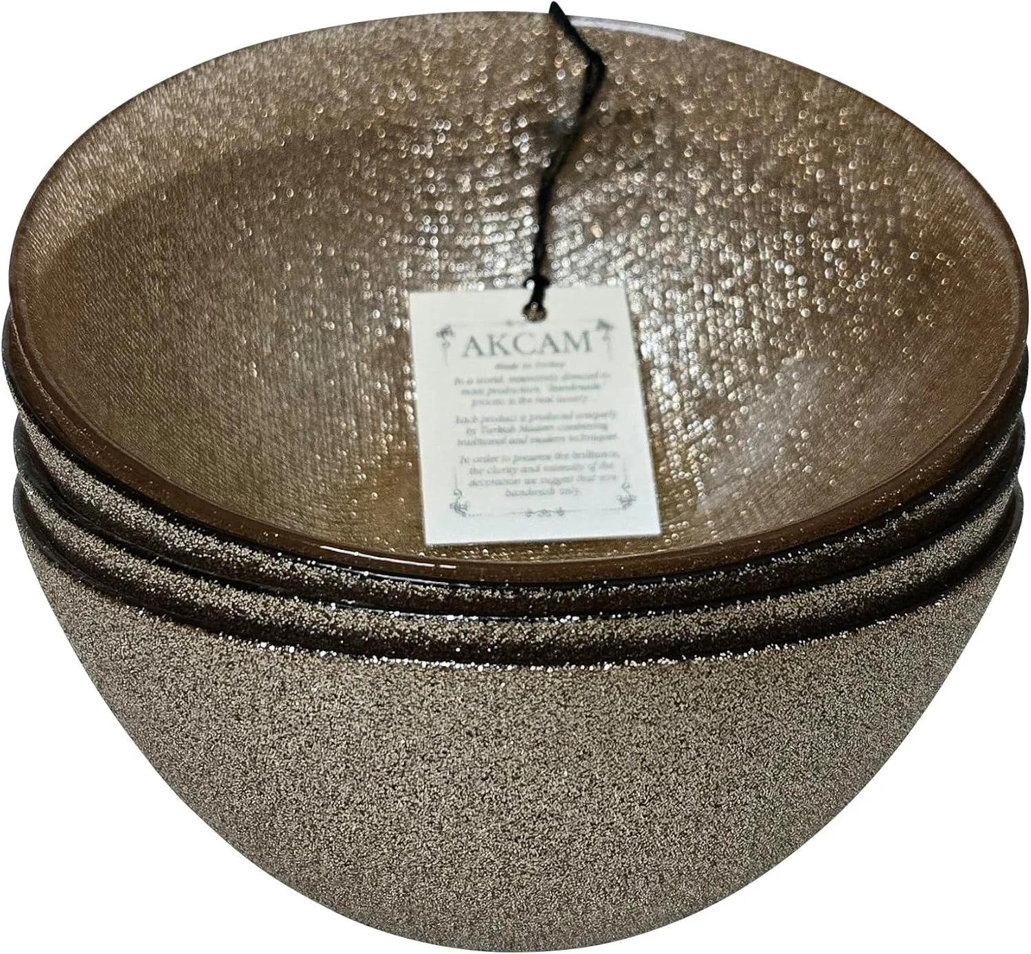 کاسه های لوکس شیشه ای ترک برای سالاد یا دسر، ست 4 عددی (15 در 15 در 6.35 سانتی متر) کاسه های لوکس شیشه ای ترک برای سالاد یا دسر، ست 4 عددی (15 در 15 در 6.35 سانتی متر)