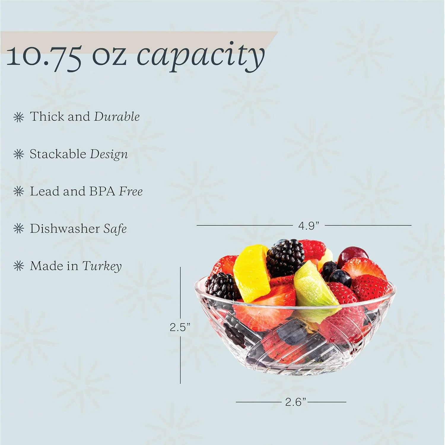 ظروف شیشه ای ویکو، ست 6 تایی کاسه دسر شیشه ای تزئینی، ظرف شیشه ای 317 میلی لیتری برای دسر، آب نبات، آماده سازی آشپزخانه، قابل شستشو در ماشین ظرفشویی ظروف شیشه ای ویکو، ست 6 تایی کاسه دسر شیشه ای تزئینی، ظرف شیشه ای 317 میلی لیتری برای دسر، آب نبات، آماده سازی آشپزخانه، قابل شستشو در ماشین ظرفشویی