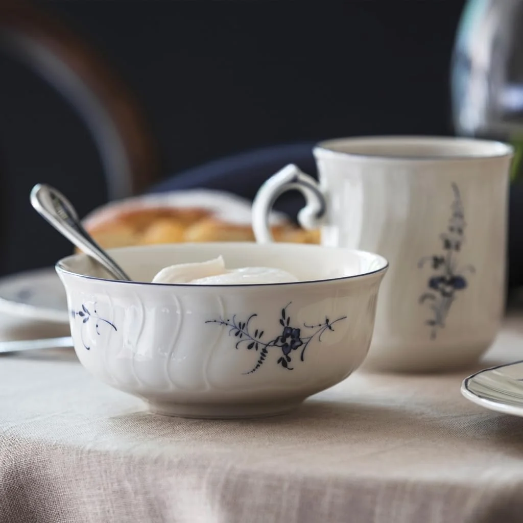 کاسه دسر ویلروی اند باخ Old Luxembourg، چینی مرغوب، سفید/آبی کاسه دسر ویلروی اند باخ Old Luxembourg، چینی مرغوب، سفید/آبی