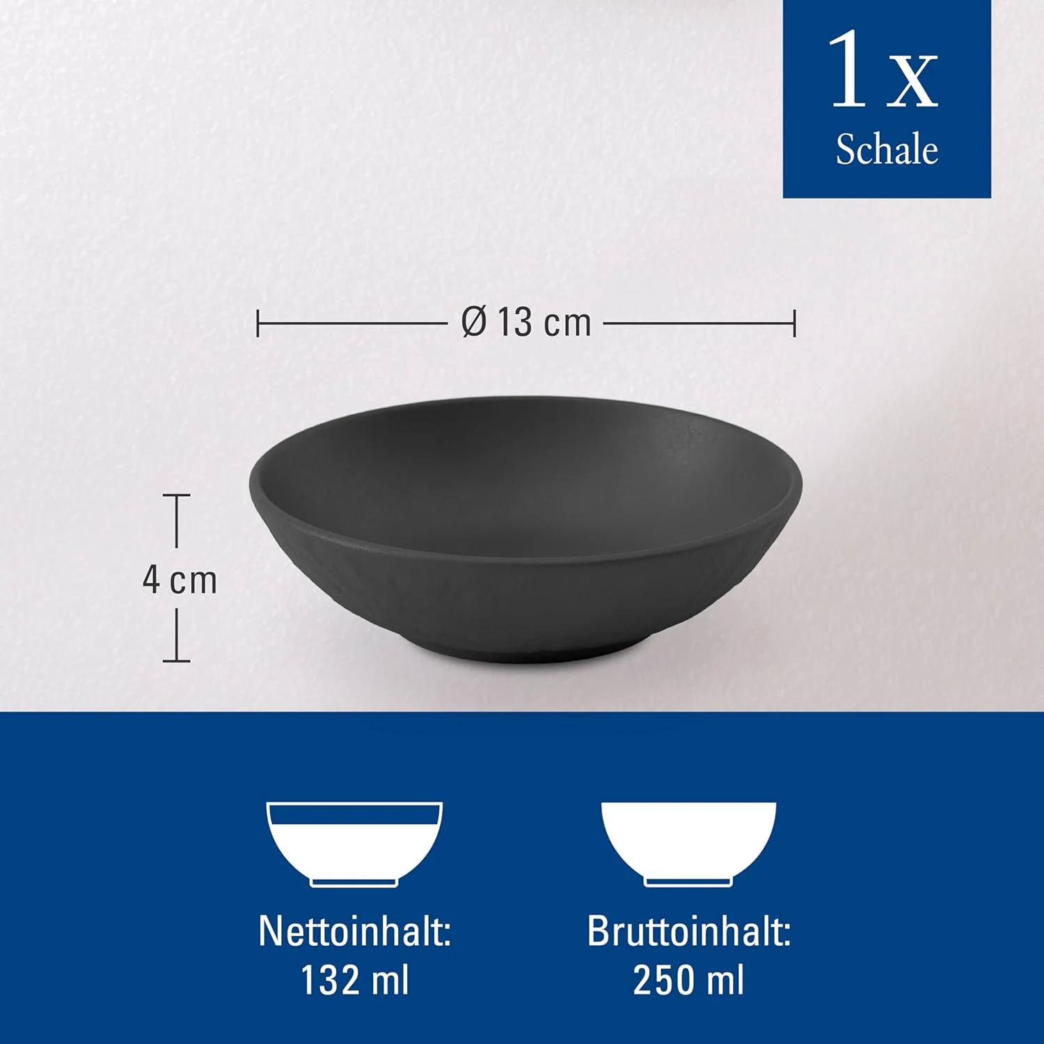 Villeroy & Boch - کاسه دسر Manufacture Rock Blanc، مشکی مات، قابل شستشو در ماشین ظرفشویی، قابل استفاده در مایکروویو، طراحی مات، طرح تخته سنگ، کاسه سرامیکی برای دسر و تنقلات، پرسلان ممتاز Villeroy & Boch - کاسه دسر Manufacture Rock Blanc، مشکی مات، قابل شستشو در ماشین ظرفشویی، قابل استفاده در مایکروویو، طراحی مات، طرح تخته سنگ، کاسه سرامیکی برای دسر و تنقلات، پرسلان ممتاز