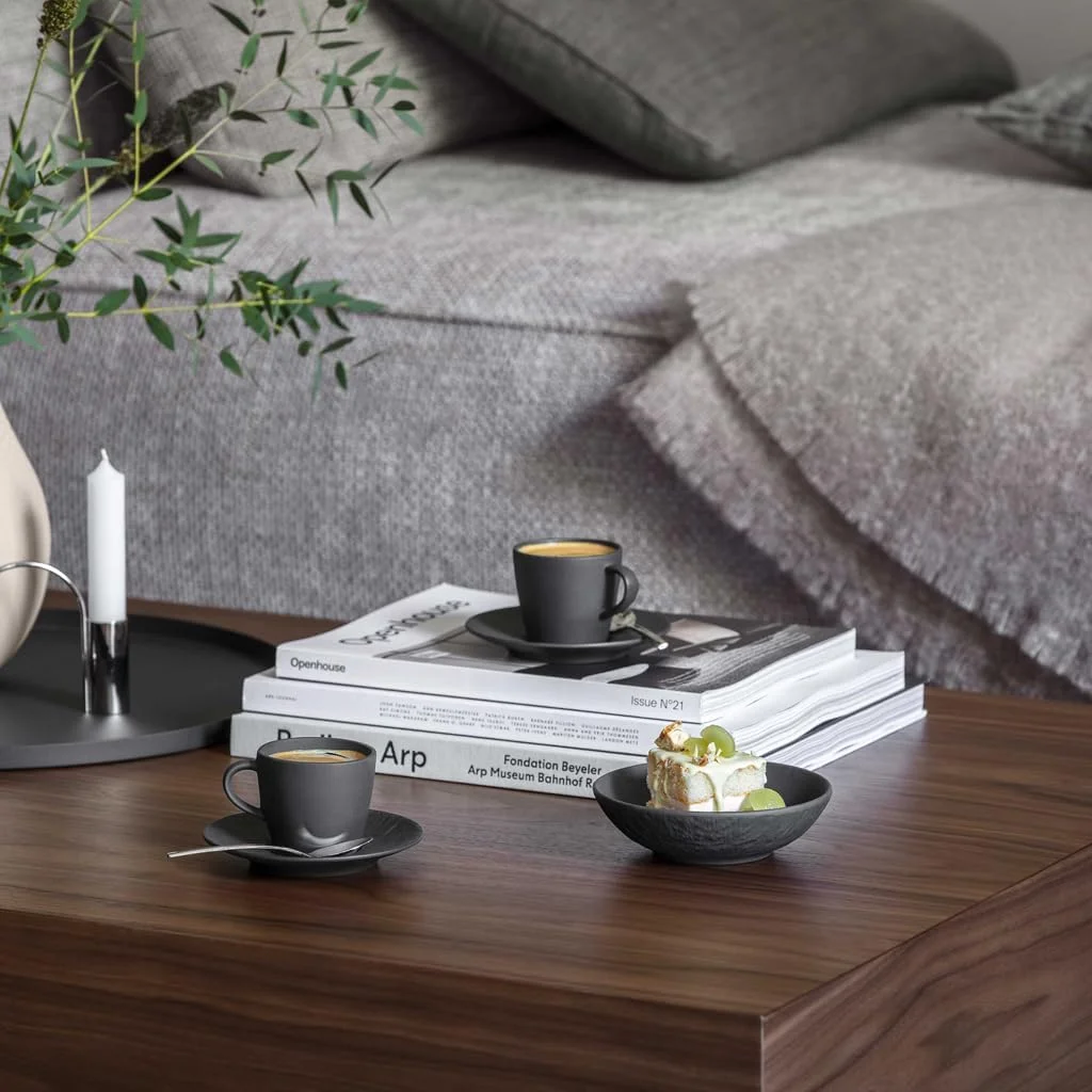 Villeroy & Boch - کاسه دسر Manufacture Rock Blanc، مشکی مات، قابل شستشو در ماشین ظرفشویی، قابل استفاده در مایکروویو، طراحی مات، طرح تخته سنگ، کاسه سرامیکی برای دسر و تنقلات، پرسلان ممتاز Villeroy & Boch - کاسه دسر Manufacture Rock Blanc، مشکی مات، قابل شستشو در ماشین ظرفشویی، قابل استفاده در مایکروویو، طراحی مات، طرح تخته سنگ، کاسه سرامیکی برای دسر و تنقلات، پرسلان ممتاز