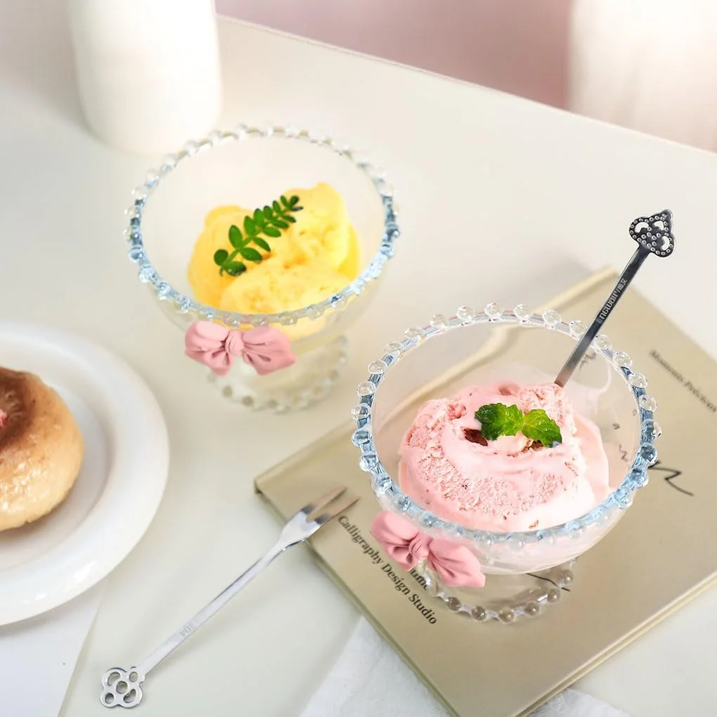 کاسه دسر شیشه ای پروانه ای خلاقانه WAIT FLY، کاسه پایه دار ترایفل، کاسه بستنی، کاسه سرو برای میوه، سالاد، آب نبات، کوکتل، قهوه، ترایفل - شفاف - 2 عدد کاسه دسر شیشه ای پروانه ای خلاقانه WAIT FLY، کاسه پایه دار ترایفل، کاسه بستنی، کاسه سرو برای میوه، سالاد، آب نبات، کوکتل، قهوه، ترایفل - شفاف - 2 عدد