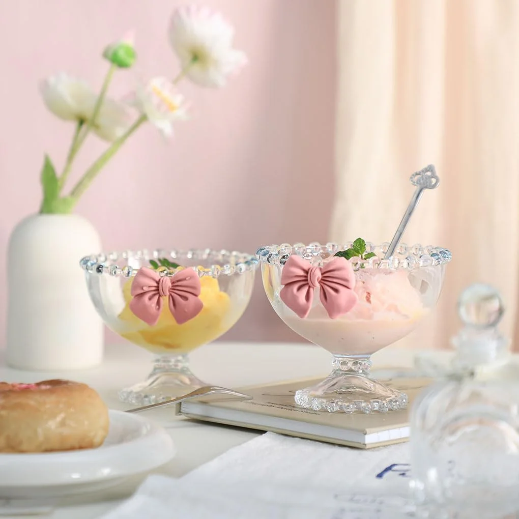 کاسه دسر شیشه ای پروانه ای خلاقانه WAIT FLY، کاسه پایه دار ترایفل، کاسه بستنی، کاسه سرو برای میوه، سالاد، آب نبات، کوکتل، قهوه، ترایفل - شفاف - 2 عدد کاسه دسر شیشه ای پروانه ای خلاقانه WAIT FLY، کاسه پایه دار ترایفل، کاسه بستنی، کاسه سرو برای میوه، سالاد، آب نبات، کوکتل، قهوه، ترایفل - شفاف - 2 عدد