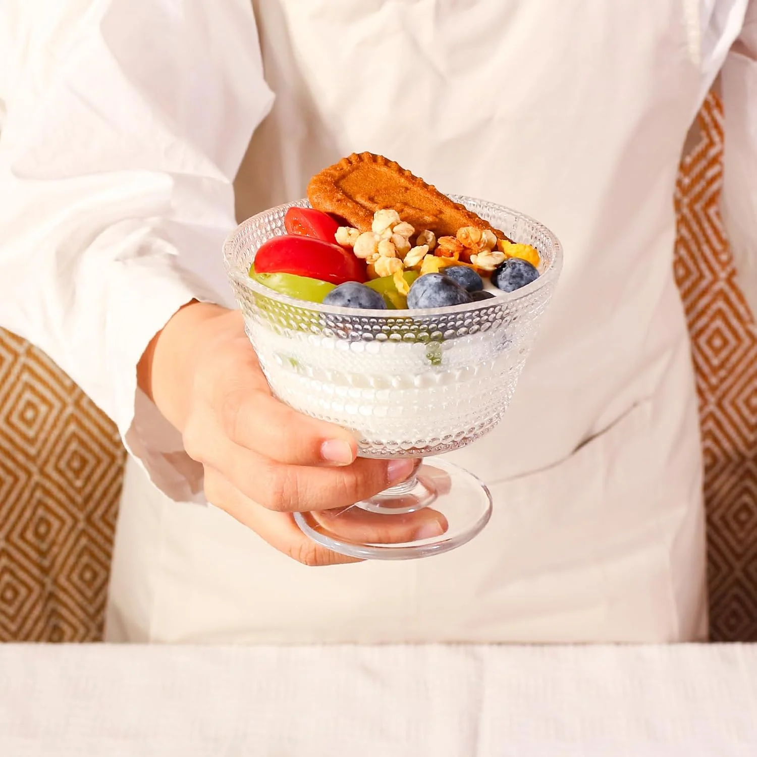 wangsdjy ست 4 عددی کاسه دسر شیشه ای، کاسه های بستنی خوری کریستالی 270 میلی لیتری - ایده آل برای دسر، بستنی، میوه، سالاد، تنقلات، کوکتل، چاشنی و ترایفل (4 عدد) wangsdjy ست 4 عددی کاسه دسر شیشه ای، کاسه های بستنی خوری کریستالی 270 میلی لیتری - ایده آل برای دسر، بستنی، میوه، سالاد، تنقلات، کوکتل، چاشنی و ترایفل (4 عدد)