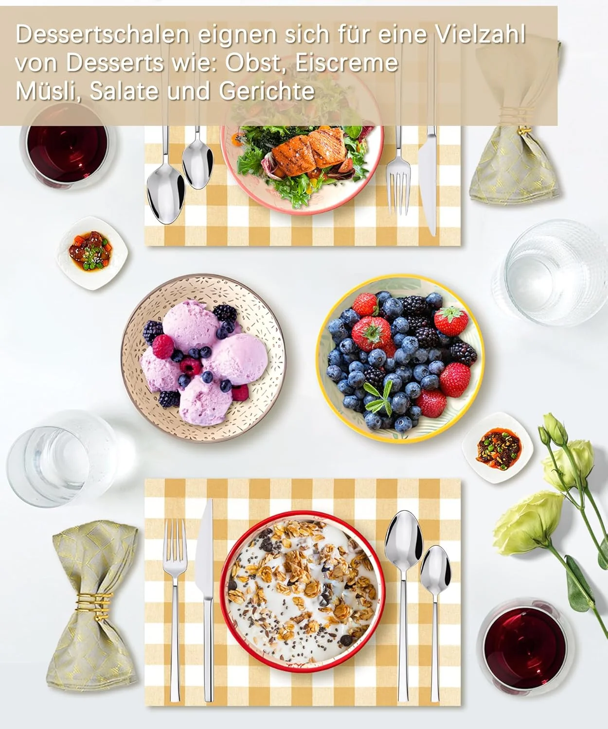 walenbily Cereal Bowls, Porcelain, Dishwasher Safe, Microwave-Safe, Soup Bowl, Colourful Dessert Bowls, Small for Ice Cream, Dessert, Soup, Cereal, 300 ml walenbily Cereal Bowls, Porcelain, Dishwasher Safe, Microwave-Safe, Soup Bowl, Colourful Dessert Bowls, Small for Ice Cream, Dessert, Soup, Cereal, 300 ml