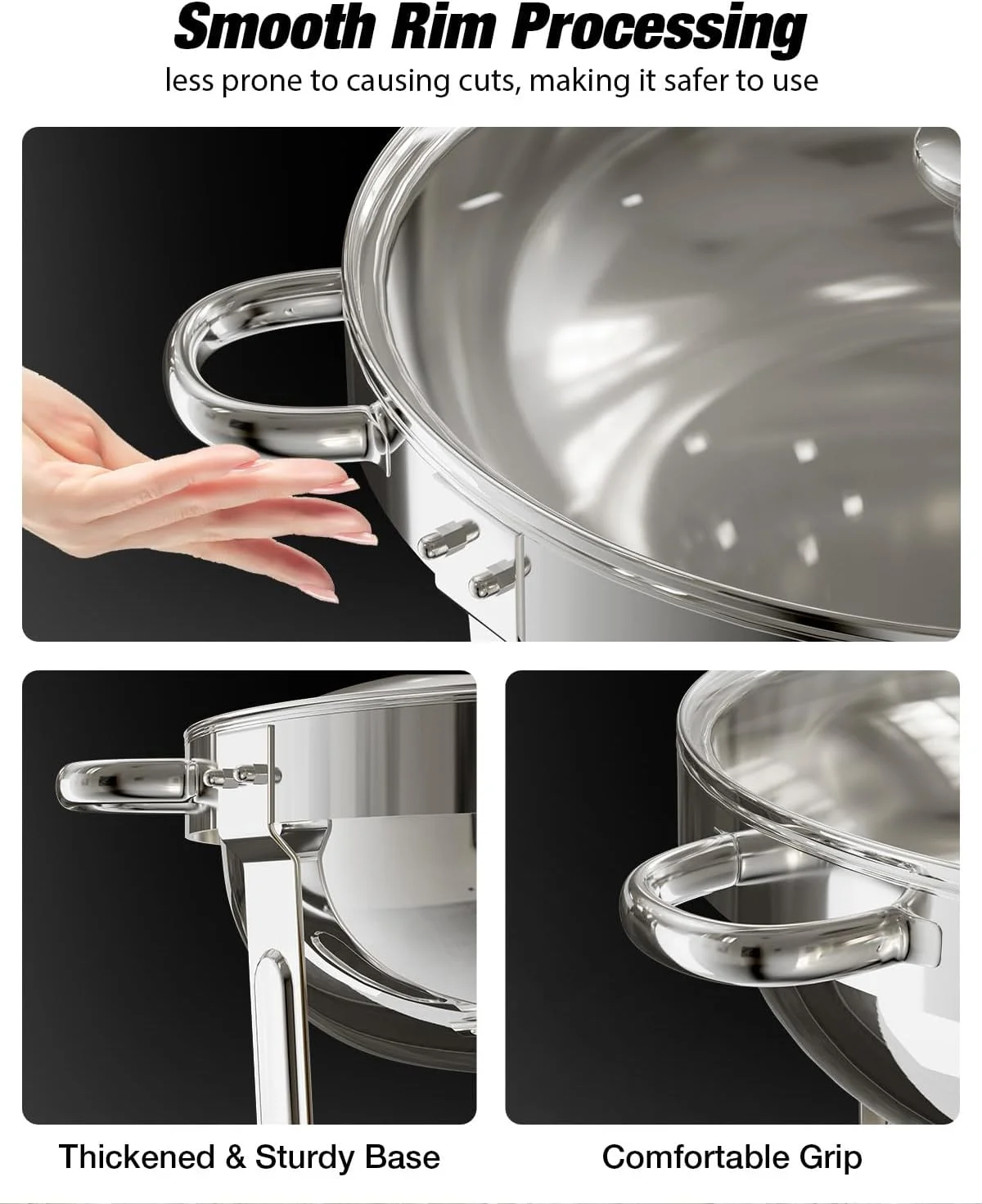 ست گرمکن بوفه وارمونتز، بسته 2 عددی گرمکن غذا گرد با درب شیشه ای و نگهدارنده درب، ظروف گرمکن استیل ضد زنگ برای مهمانی ها، رویدادها، عروسی، 4 کوارت ست گرمکن بوفه وارمونتز، بسته 2 عددی گرمکن غذا گرد با درب شیشه ای و نگهدارنده درب، ظروف گرمکن استیل ضد زنگ برای مهمانی ها، رویدادها، عروسی، 4 کوارت