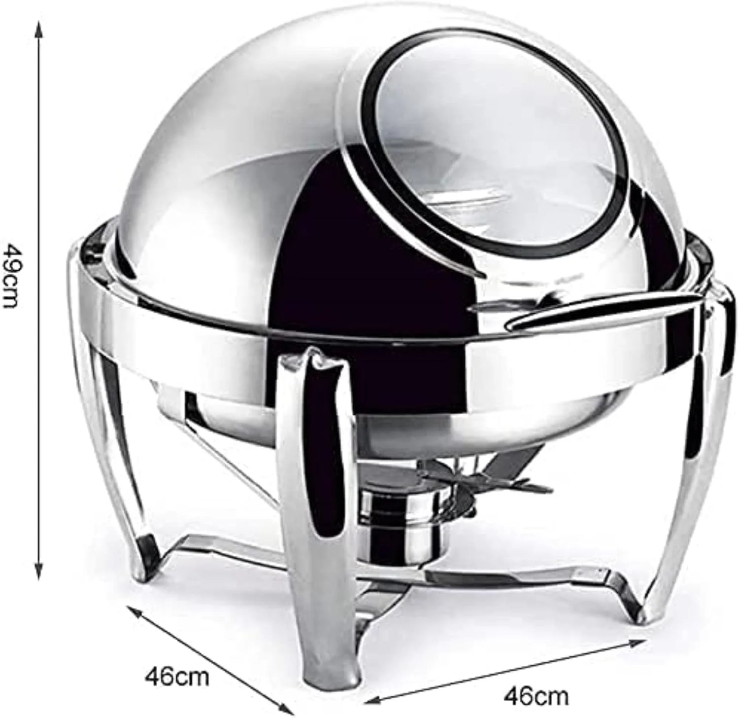 Food Warmer, Chafing Dish Chafing Dish, 6.8L Stainless Steel Round Set Chafing Dish, Food Warmer Buffet, for Wedding Graduation Food Warmer, Chafing Dish Chafing Dish, 6.8L Stainless Steel Round Set Chafing Dish, Food Warmer Buffet, for Wedding Graduation