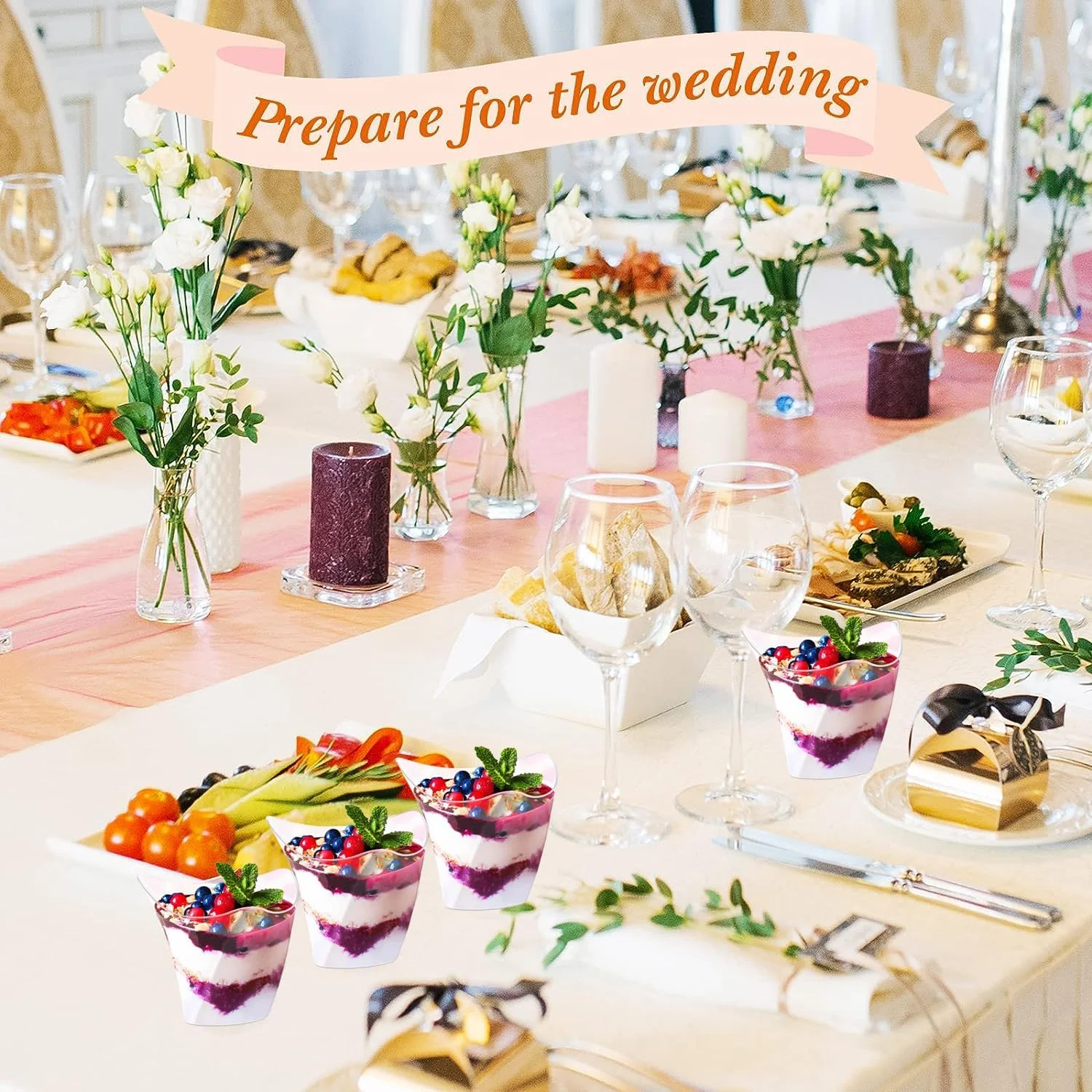 ظروف دسر WDZGX، بسته 50 عددی لیوان دسر 100 میلی لیتری، کاسه دسر پلاستیکی قابل استفاده مجدد با قاشق برای دسر، موس، پودینگ، بوفه های یخی، مهمانی دسر، پیک نیک ظروف دسر WDZGX، بسته 50 عددی لیوان دسر 100 میلی لیتری، کاسه دسر پلاستیکی قابل استفاده مجدد با قاشق برای دسر، موس، پودینگ، بوفه های یخی، مهمانی دسر، پیک نیک