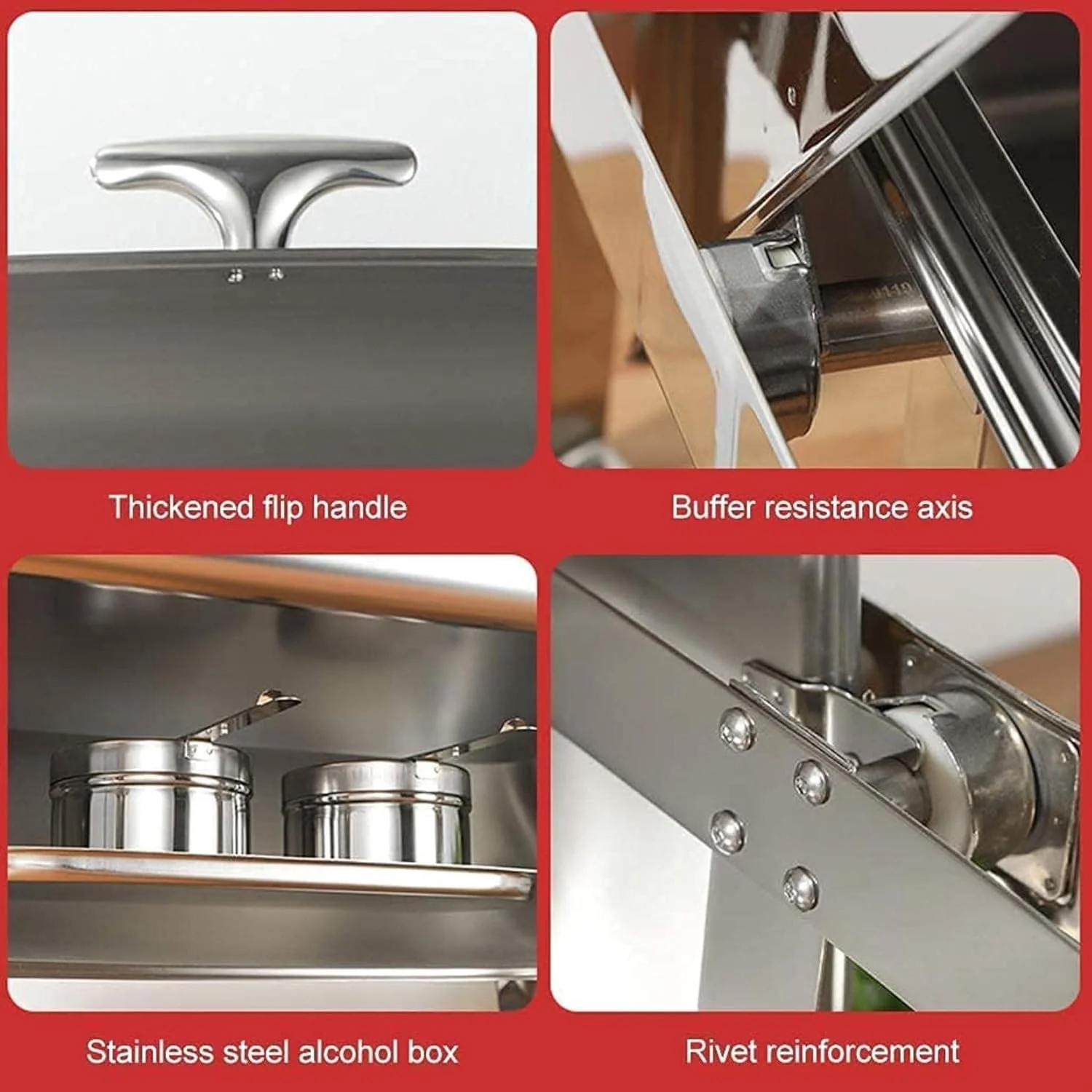 Food Warmer, Chafing Dish Chafing Dish Set, Stainless Steel 9L Food Warmer Buffet, Food Warmer Professional Set for Catering, Buffet and Party Food Warmer, Chafing Dish Chafing Dish Set, Stainless Steel 9L Food Warmer Buffet, Food Warmer Professional Set for Catering, Buffet and Party