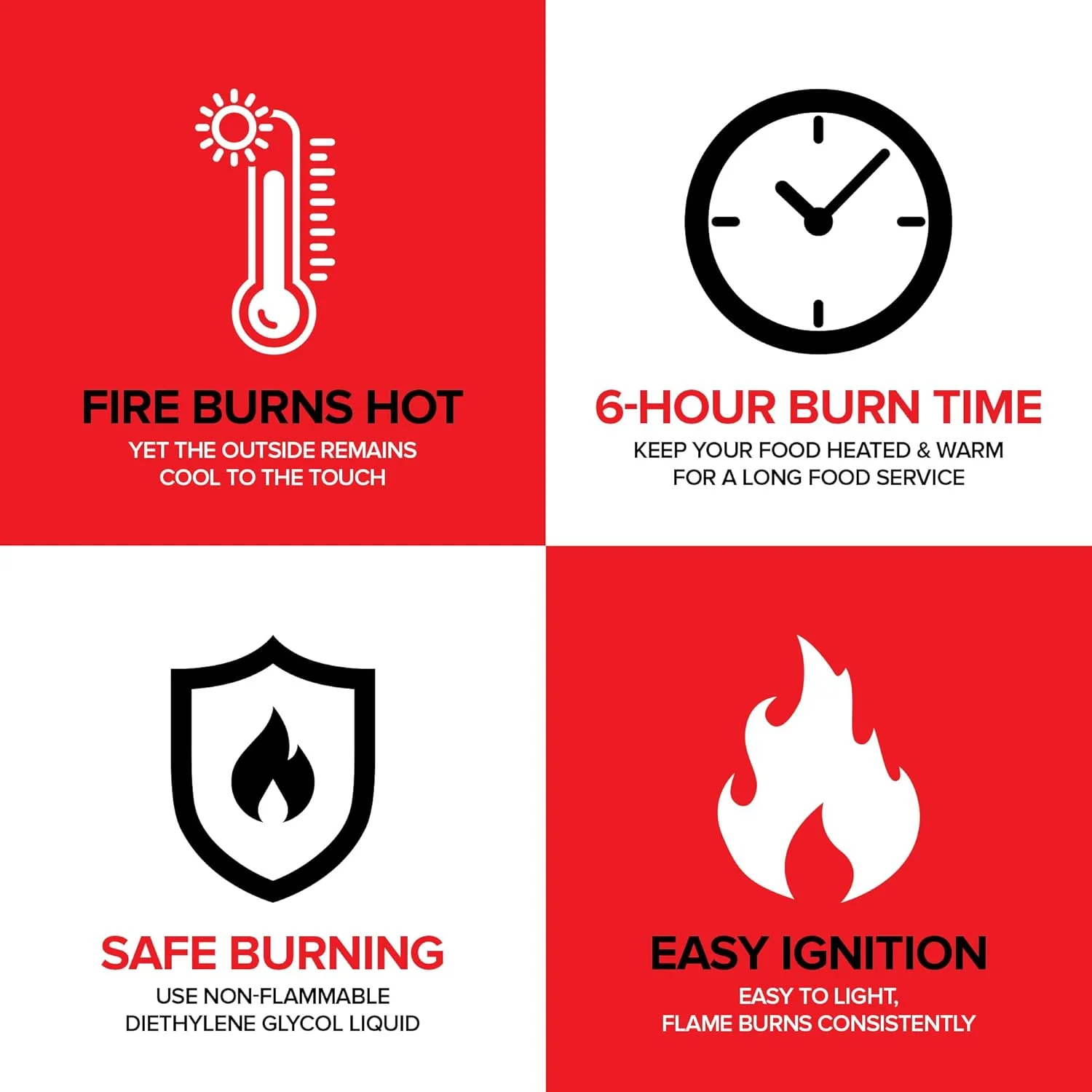 گرم نگهدارنده غذا 6 ساعته برای مهمانی ها (بسته 6 عددی)، قوطی های سوخت گرمایشی با فتیله و درب پیچی ایمنی، گرم نگهدارنده غذا برای بوفه ها، مهمانی ها، عروسی ها، مشعل های با ماندگاری طولانی برای گرم نگهدارنده غذا، بخاری غذا گرم نگهدارنده غذا 6 ساعته برای مهمانی ها (بسته 6 عددی)، قوطی های سوخت گرمایشی با فتیله و درب پیچی ایمنی، گرم نگهدارنده غذا برای بوفه ها، مهمانی ها، عروسی ها، مشعل های با ماندگاری طولانی برای گرم نگهدارنده غذا، بخاری غذا