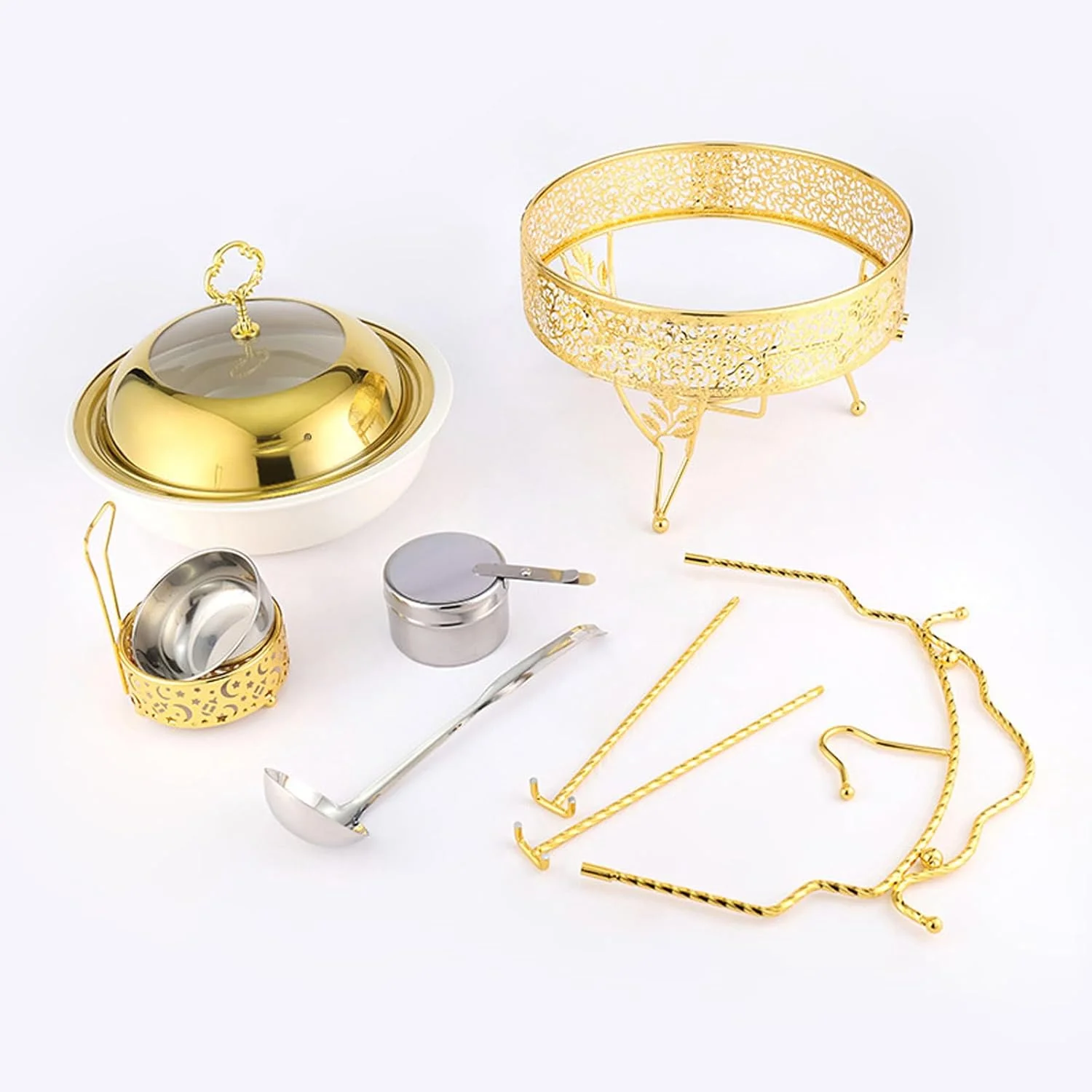 گرمکن غذا استیل ضد زنگ، ظروف گرمکن بوفه، ست بوفه مستطیلی، اجاق بوفه، ست گرمکن بوفه برای استفاده در منزل و رستوران (استیل ضد زنگ 4 لیتر) گرمکن غذا استیل ضد زنگ، ظروف گرمکن بوفه، ست بوفه مستطیلی، اجاق بوفه، ست گرمکن بوفه برای استفاده در منزل و رستوران (استیل ضد زنگ 4 لیتر)