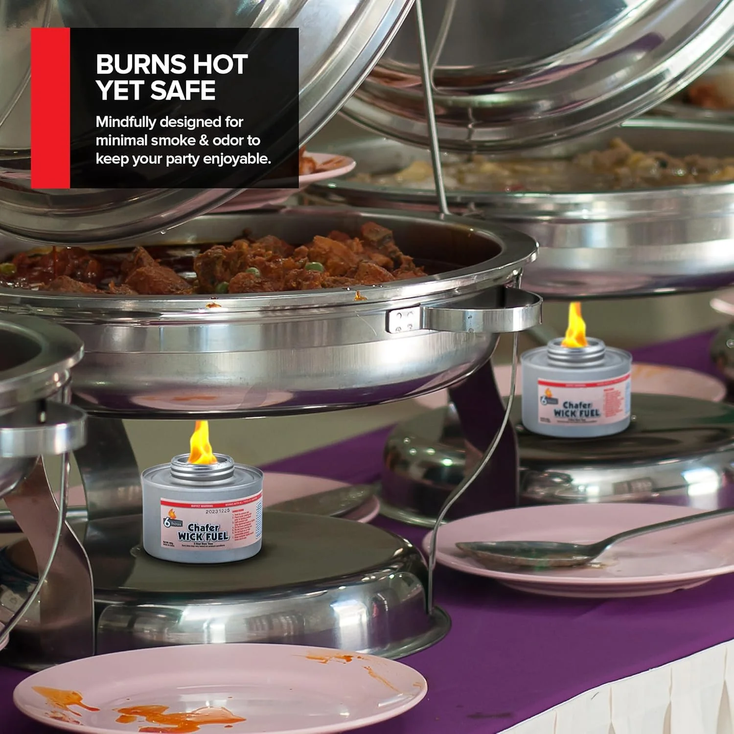 گرم نگهدارنده غذا 6 ساعته برای مهمانی ها (بسته 6 عددی)، قوطی های سوخت گرمایشی با فتیله و درب پیچی ایمنی، گرم نگهدارنده غذا برای بوفه ها، مهمانی ها، عروسی ها، مشعل های با ماندگاری طولانی برای گرم نگهدارنده غذا، بخاری غذا گرم نگهدارنده غذا 6 ساعته برای مهمانی ها (بسته 6 عددی)، قوطی های سوخت گرمایشی با فتیله و درب پیچی ایمنی، گرم نگهدارنده غذا برای بوفه ها، مهمانی ها، عروسی ها، مشعل های با ماندگاری طولانی برای گرم نگهدارنده غذا، بخاری غذا