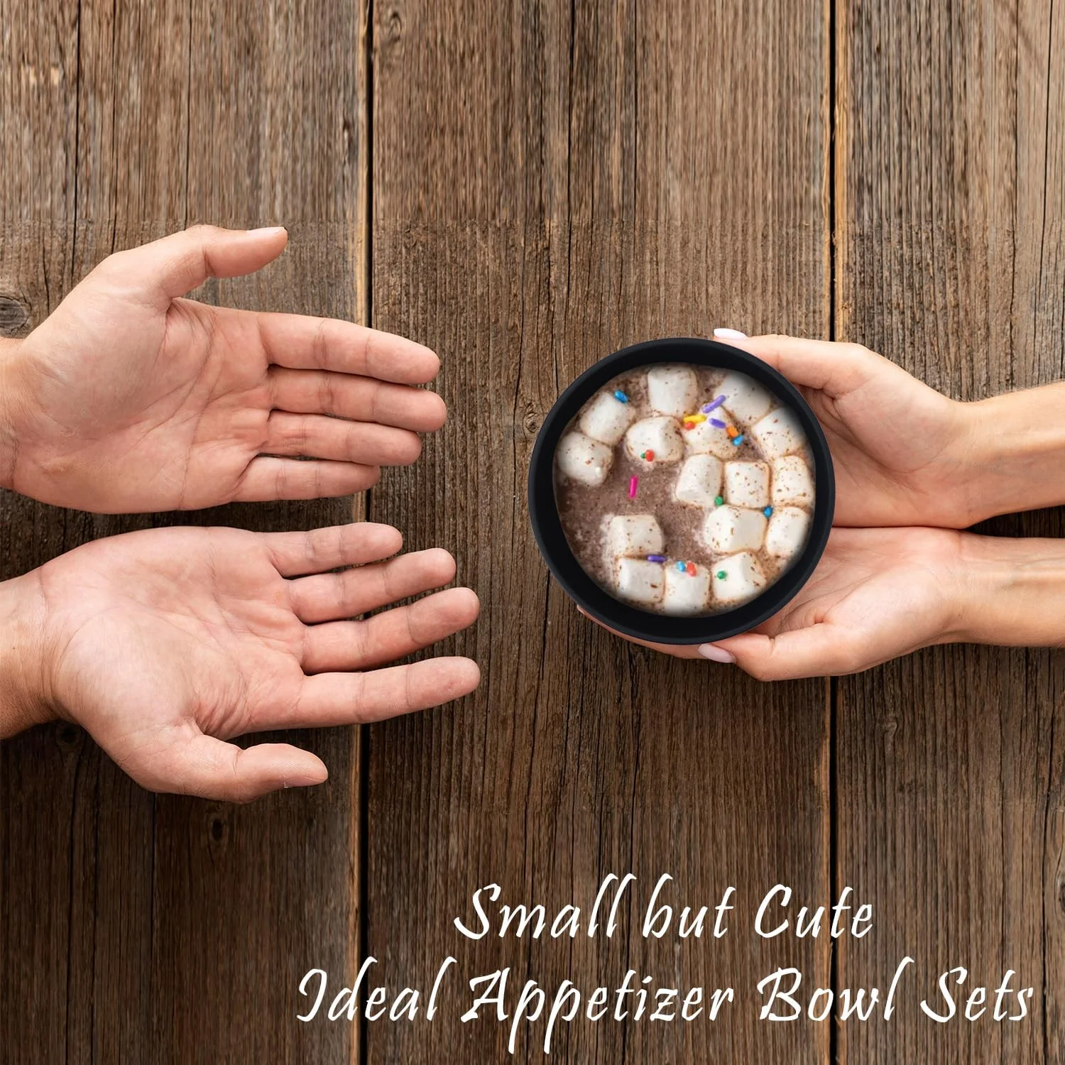 ظروف اسنک خوری از جنس کاه گندم ورووا، 300 میلی لیتر، ست 8 عددی - ظروف دسر نشکن برای کودکان - ظروف کوچک برای بستنی، اسنک و میوه - ظروف پیش غذا قابل استفاده در مایکروویو و ماشین ظرفشویی - مشکی ظروف اسنک خوری از جنس کاه گندم ورووا، 300 میلی لیتر، ست 8 عددی - ظروف دسر نشکن برای کودکان - ظروف کوچک برای بستنی، اسنک و میوه - ظروف پیش غذا قابل استفاده در مایکروویو و ماشین ظرفشویی - مشکی