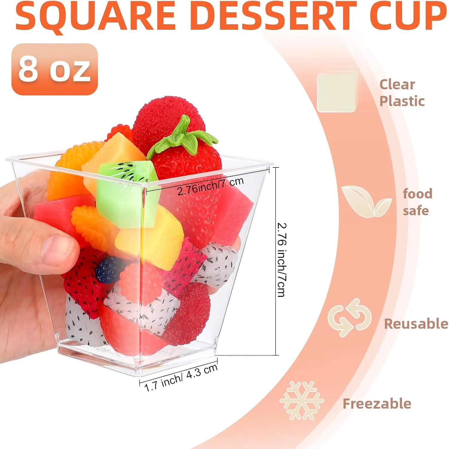 زوببه، بسته 150 عددی فنجان دسر 8 اونسی، فنجان های شفاف پلاستیکی پیش غذا، کاسه های مربعی کوچک دسر، فنجان های کوچک سرو برای مهمانی تست، مهمانی جشن نوزاد، عروسی، هدیه مهمانی تولد زوببه، بسته 150 عددی فنجان دسر 8 اونسی، فنجان های شفاف پلاستیکی پیش غذا، کاسه های مربعی کوچک دسر، فنجان های کوچک سرو برای مهمانی تست، مهمانی جشن نوزاد، عروسی، هدیه مهمانی تولد