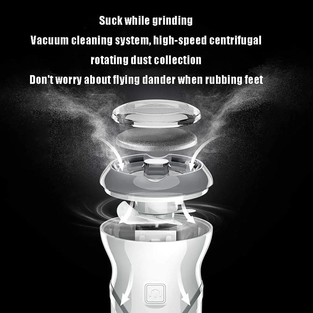 سوهان برقی پا با مکش USB NOOFIE، از بین برنده پینه پا برای پوست خشک و ترک خورده، ابزار حرفه ای پدیکور پا، C (A) سوهان برقی پا با مکش USB NOOFIE، از بین برنده پینه پا برای پوست خشک و ترک خورده، ابزار حرفه ای پدیکور پا، C (A)