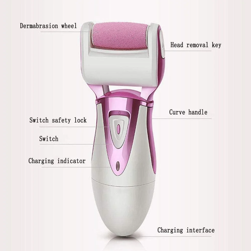 سوهان برقی پا NOOFIE، از بین برنده پینه پا، ابزار مراقبت از پا، سوهان مخملی صاف برای پوست های مرده، سفت و ترک خورده - (صورتی) سوهان برقی پا NOOFIE، از بین برنده پینه پا، ابزار مراقبت از پا، سوهان مخملی صاف برای پوست های مرده، سفت و ترک خورده - (صورتی)