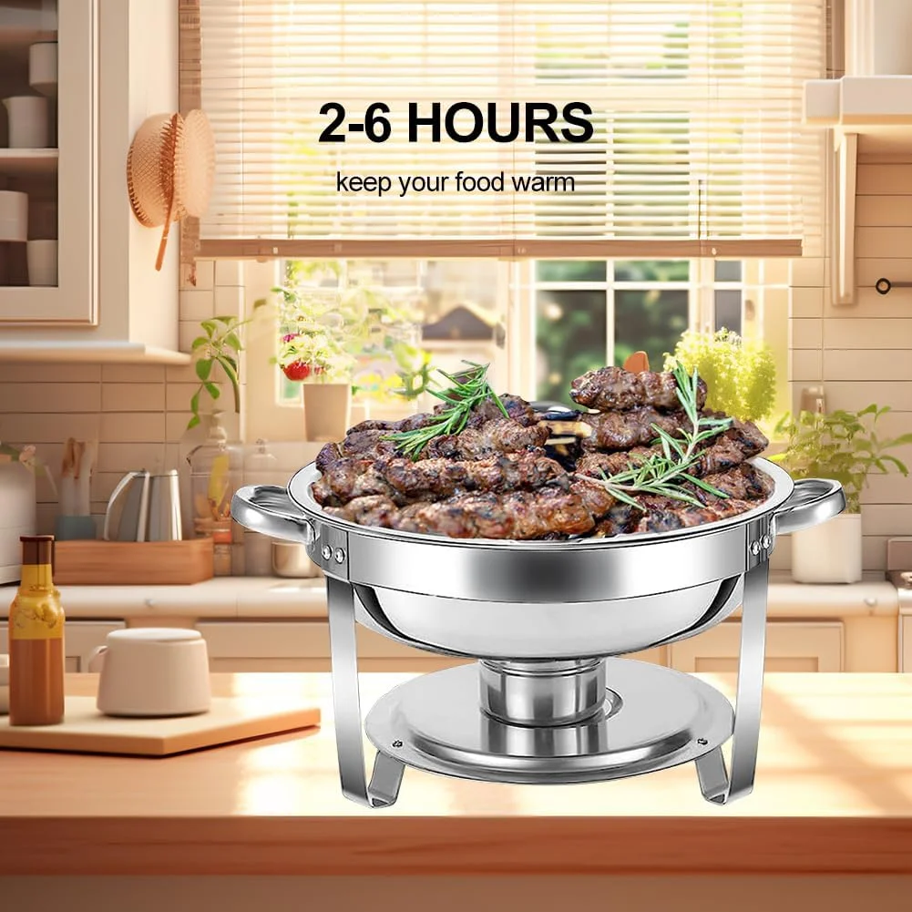 ست گرم نگهدارنده غذا زرتایلر، 4.5 لیتری 4 عددی، استیل ضد زنگ با درب شیشه ای، گرمکن گرد پذیرایی با درب، ظرف آب، پایه، جای سوخت، جای درب، قاشق (4 تکه) ست گرم نگهدارنده غذا زرتایلر، 4.5 لیتری 4 عددی، استیل ضد زنگ با درب شیشه ای، گرمکن گرد پذیرایی با درب، ظرف آب، پایه، جای سوخت، جای درب، قاشق (4 تکه)