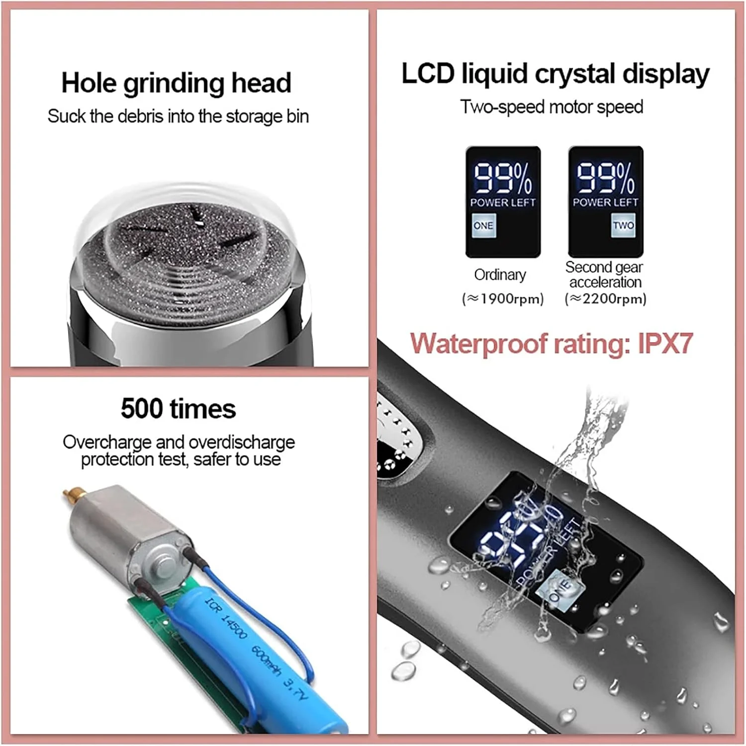 سوهان برقی پا NOOFIE با صفحه نمایش دیجیتال LCD قابل حمل، ابزار مراقبت از پا با مکش USB به همراه 3 سری غلتکی و 2 سرعت، سفید (سفید) سوهان برقی پا NOOFIE با صفحه نمایش دیجیتال LCD قابل حمل، ابزار مراقبت از پا با مکش USB به همراه 3 سری غلتکی و 2 سرعت، سفید (سفید)