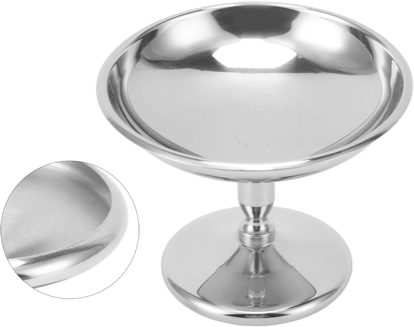 کاسه دسر Zisemeil، جام دسر استیل ضد زنگ، کاسه بستنی، شیر و پودینگ قدیمی برای کافه کاسه دسر Zisemeil، جام دسر استیل ضد زنگ، کاسه بستنی، شیر و پودینگ قدیمی برای کافه