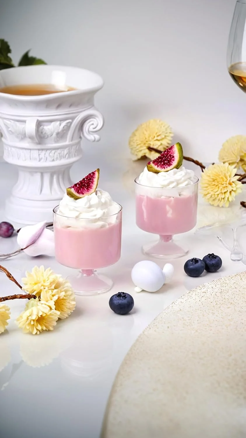 ظروف دسر مینی 50 عددی Sweet seven با قاشق - جام های پلاستیکی شیک برای پیش غذا، موس، دسر - لیوان های پذیرایی مهمانی ظروف دسر مینی 50 عددی Sweet seven با قاشق - جام های پلاستیکی شیک برای پیش غذا، موس، دسر - لیوان های پذیرایی مهمانی