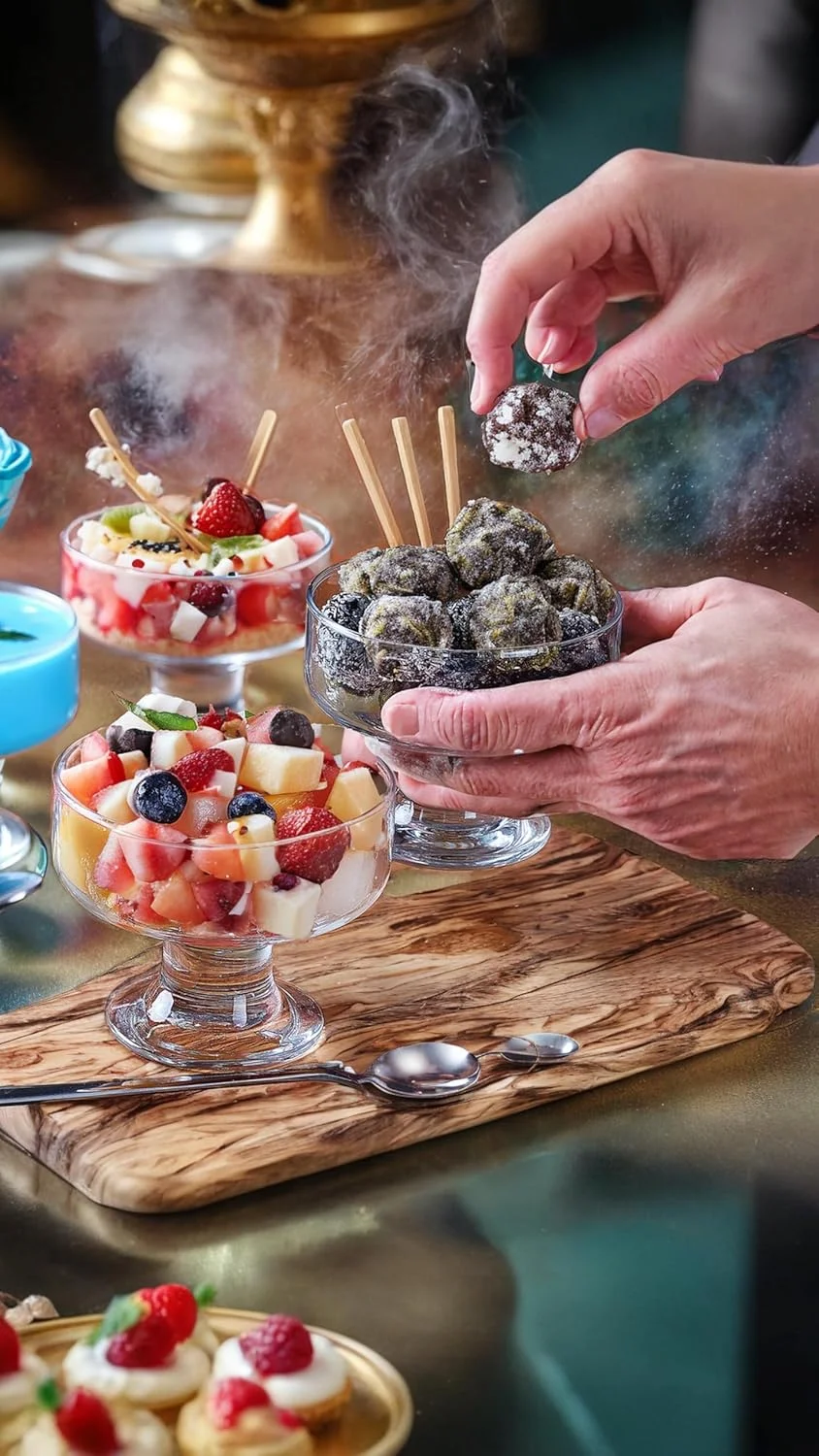 ست 6 عددی جام دسر شیشه ای Sweet Seven - کاسه های پایه دار 265 میلی لیتری بدون سرب برای ترایفل، پارفه، بستنی، آجیل و موارد دیگر ست 6 عددی جام دسر شیشه ای Sweet Seven - کاسه های پایه دار 265 میلی لیتری بدون سرب برای ترایفل، پارفه، بستنی، آجیل و موارد دیگر