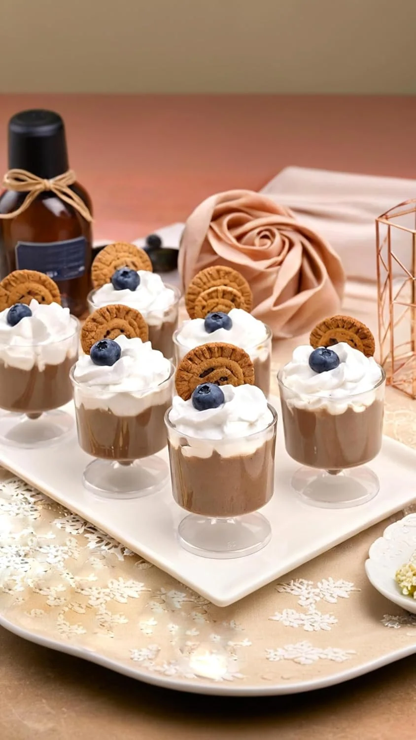 ظروف دسر مینی 50 عددی Sweet seven با قاشق - جام های پلاستیکی شیک برای پیش غذا، موس، دسر - لیوان های پذیرایی مهمانی ظروف دسر مینی 50 عددی Sweet seven با قاشق - جام های پلاستیکی شیک برای پیش غذا، موس، دسر - لیوان های پذیرایی مهمانی