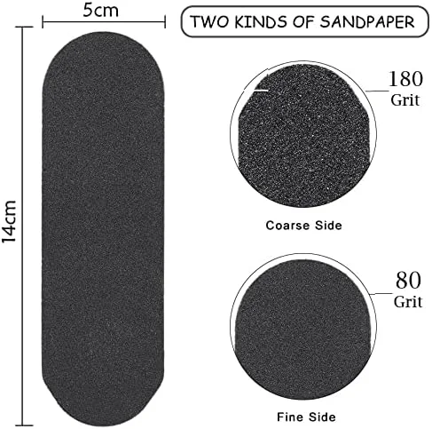 پد جایگزین سوهان پا حرفه ای 50 عددی، از بین برنده پینه و لایه بردار مختلط (دانه بندی 80/180، 50 عدد) پد جایگزین سوهان پا حرفه ای 50 عددی، از بین برنده پینه و لایه بردار مختلط (دانه بندی 80/180، 50 عدد)
