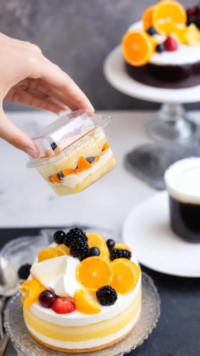 ظروف دسر پلاستیکی شفاف 100 عددی Sweet seven با حجم 8 اونس به همراه درب و قاشق - ظروف دسر بیرون بر برای ماست میوه ای، پودینگ میوه، موس و شورت کیک ظروف دسر پلاستیکی شفاف 100 عددی Sweet seven با حجم 8 اونس به همراه درب و قاشق - ظروف دسر بیرون بر برای ماست میوه ای، پودینگ میوه، موس و شورت کیک