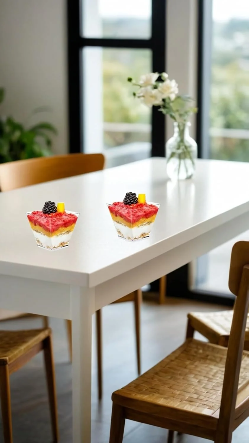 شیرین سون بسته 50 عددی مینی فنجان دسر پلاستیکی شفاف با قاشق، ایده آل برای مهمانی های تست و پیش غذا، فنجان های پارفه مربعی قابل استفاده مجدد برای دسر و موارد دیگر، فنجان های 60 میلی لیتری شیرین سون بسته 50 عددی مینی فنجان دسر پلاستیکی شفاف با قاشق، ایده آل برای مهمانی های تست و پیش غذا، فنجان های پارفه مربعی قابل استفاده مجدد برای دسر و موارد دیگر، فنجان های 60 میلی لیتری