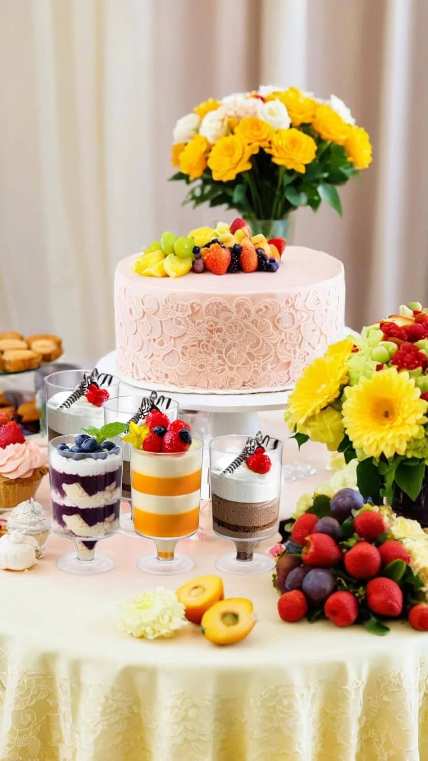 ست 50 عددی مینی فنجان دسر Sweet seven - فنجان های دسر گرد پلاستیکی قابل استفاده مجدد با قاشق - ایده آل برای دسرها، چیزکیک، ژله و موارد دیگر ست 50 عددی مینی فنجان دسر Sweet seven - فنجان های دسر گرد پلاستیکی قابل استفاده مجدد با قاشق - ایده آل برای دسرها، چیزکیک، ژله و موارد دیگر