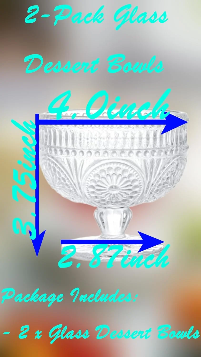 ظروف دسر شیشه ای Sweet Seven، بسته 2 عددی - ظروف کوچک 300 میلی لیتری مناسب بستنی، میوه، پودینگ، تنقلات و غلات ظروف دسر شیشه ای Sweet Seven، بسته 2 عددی - ظروف کوچک 300 میلی لیتری مناسب بستنی، میوه، پودینگ، تنقلات و غلات