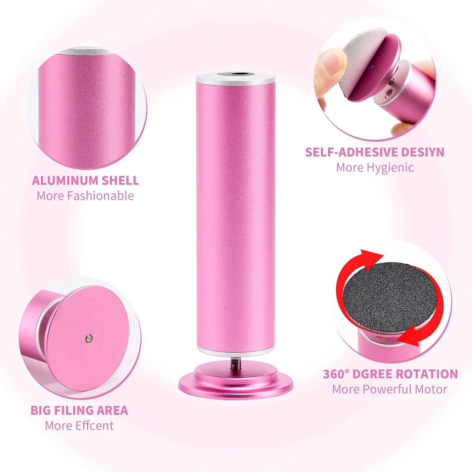 سوهان برقی پا، سوهان برقی پا با 60 عدد کاغذ سنباده تعویضی، سمباده پا خود چسب با چرخش 360 درجه، پوسته آلومینیومی، ناحیه سوهان کاری بزرگ و کنترل کننده سرعت قابل تنظیم سوهان برقی پا، سوهان برقی پا با 60 عدد کاغذ سنباده تعویضی، سمباده پا خود چسب با چرخش 360 درجه، پوسته آلومینیومی، ناحیه سوهان کاری بزرگ و کنترل کننده سرعت قابل تنظیم