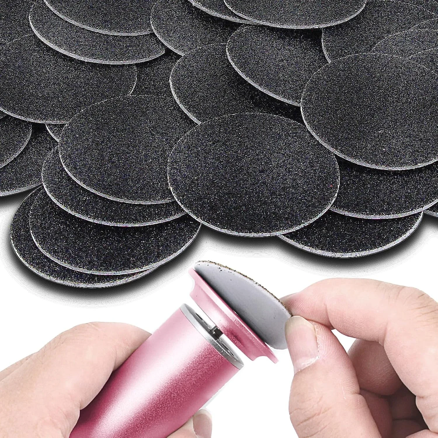 ۶۰ عدد دیسک سمباده ای قابل تعویض برای سوهان برقی پا و از بین برنده پینه (درجه زبری ۸۰) ۶۰ عدد دیسک سمباده ای قابل تعویض برای سوهان برقی پا و از بین برنده پینه (درجه زبری ۸۰)