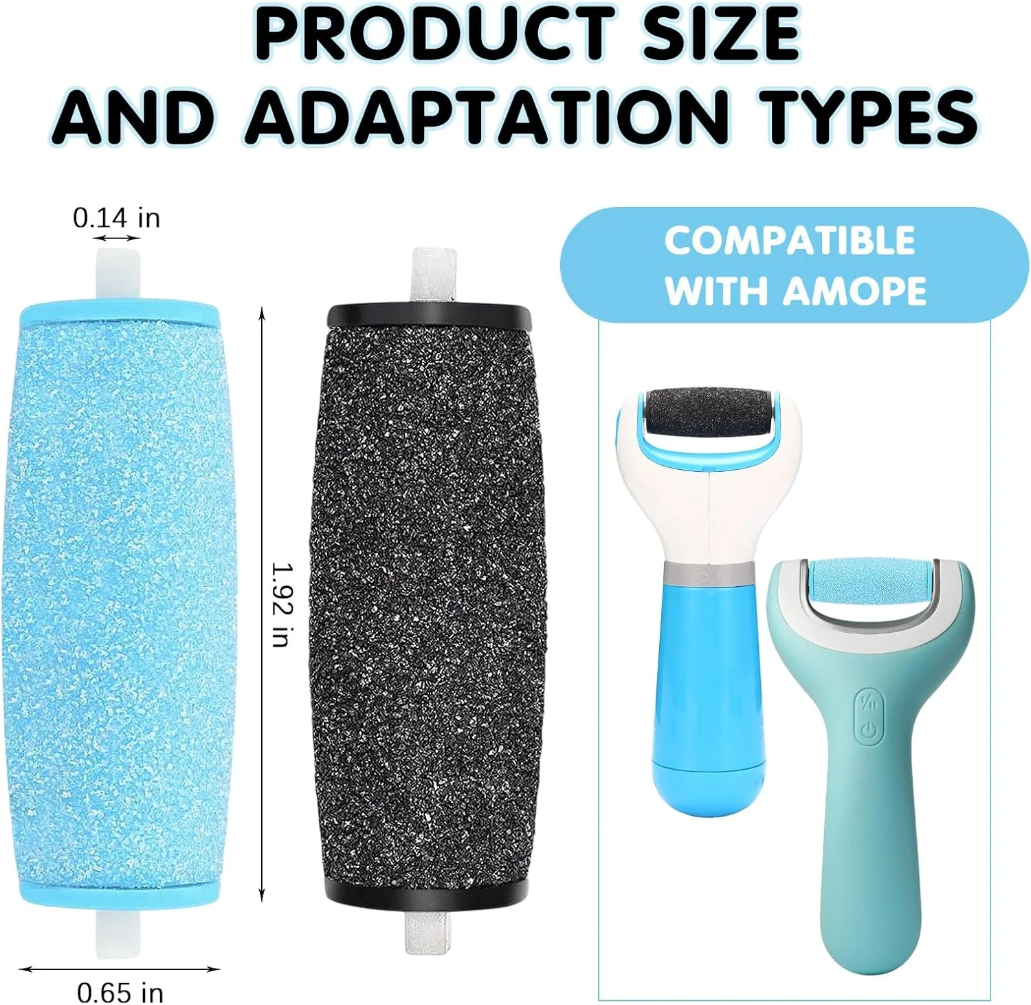 ۱۲ عدد غلتک یدکی زبر برای پا، سری غلتکی یدکی بسیار زبر، سری غلتکی یدکی سازگار با ابزار برقی از بین برنده پینه پا ۱۲ عدد غلتک یدکی زبر برای پا، سری غلتکی یدکی بسیار زبر، سری غلتکی یدکی سازگار با ابزار برقی از بین برنده پینه پا