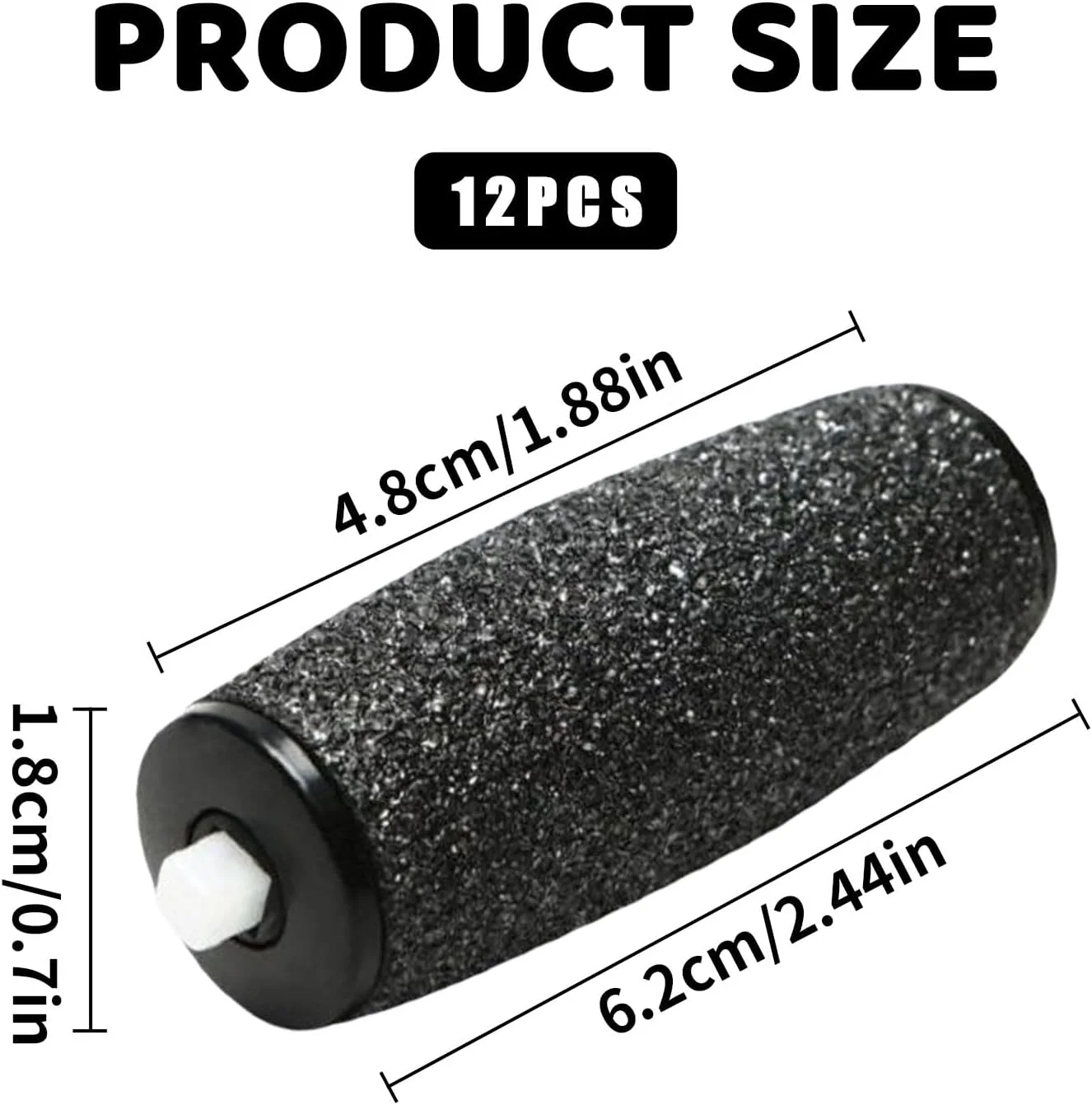 بسته 12 عددی غلتک یدکی سازگار با Scholl Velvet Smooth، برای از بین بردن پینه Scholl، برای پر کردن مجدد بسیار زبر برای سوهان برقی پا، برای مجموعه مراقبت از پا پدیکور برای از بین بردن پوست سفت بسته 12 عددی غلتک یدکی سازگار با Scholl Velvet Smooth، برای از بین بردن پینه Scholl، برای پر کردن مجدد بسیار زبر برای سوهان برقی پا، برای مجموعه مراقبت از پا پدیکور برای از بین بردن پوست سفت