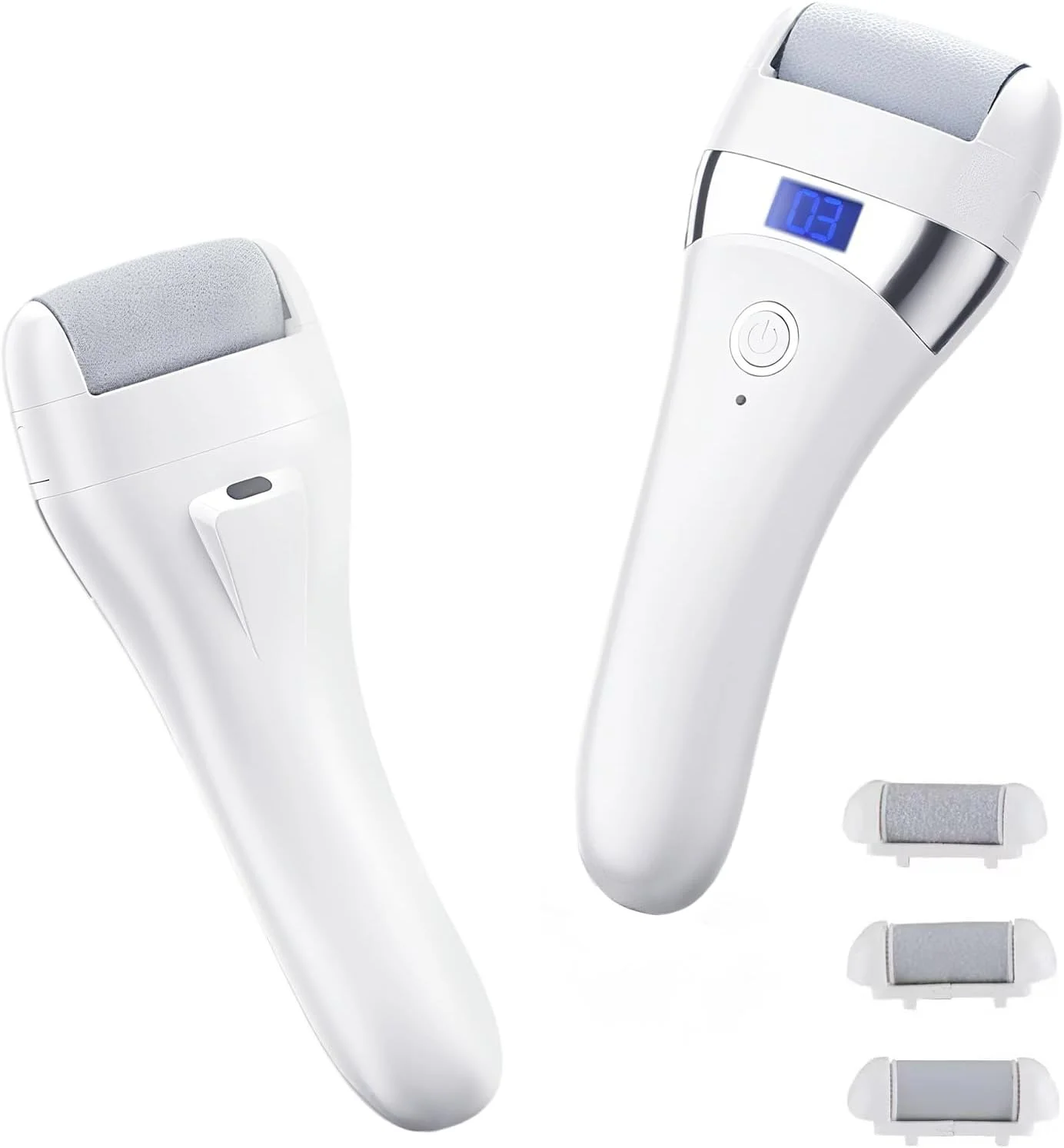 سوهان برقی پا از بین برنده پینه با 3 غلتک تعویضی، ابزار پدیکور قابل شارژ و ضد آب برای پوست خشک و مرده، پوست سخت و پاشنه های ترک خورده، لایه بردار حرفه ای مراقبت از پا برای زنان و مردان سوهان برقی پا از بین برنده پینه با 3 غلتک تعویضی، ابزار پدیکور قابل شارژ و ضد آب برای پوست خشک و مرده، پوست سخت و پاشنه های ترک خورده، لایه بردار حرفه ای مراقبت از پا برای زنان و مردان