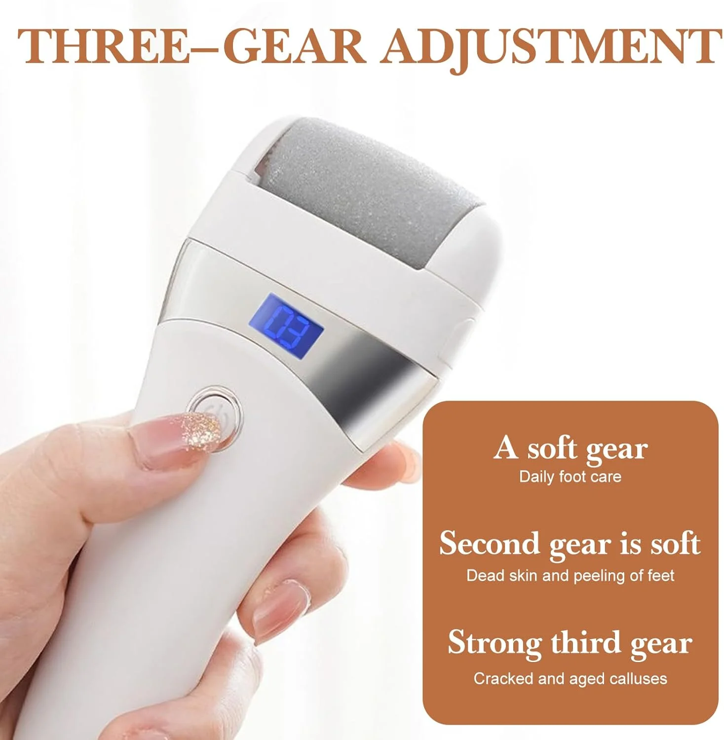 سوهان برقی پا از بین برنده پینه با 3 غلتک تعویضی، ابزار پدیکور قابل شارژ و ضد آب برای پوست خشک و مرده، پوست سخت و پاشنه های ترک خورده، لایه بردار حرفه ای مراقبت از پا برای زنان و مردان سوهان برقی پا از بین برنده پینه با 3 غلتک تعویضی، ابزار پدیکور قابل شارژ و ضد آب برای پوست خشک و مرده، پوست سخت و پاشنه های ترک خورده، لایه بردار حرفه ای مراقبت از پا برای زنان و مردان