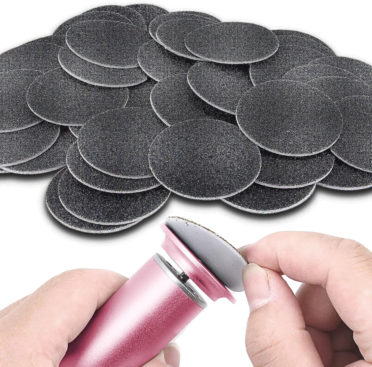 ۶۰ عدد دیسک سمباده ای قابل تعویض برای سوهان برقی پا و از بین برنده پینه (درجه زبری ۸۰) ۶۰ عدد دیسک سمباده ای قابل تعویض برای سوهان برقی پا و از بین برنده پینه (درجه زبری ۸۰)