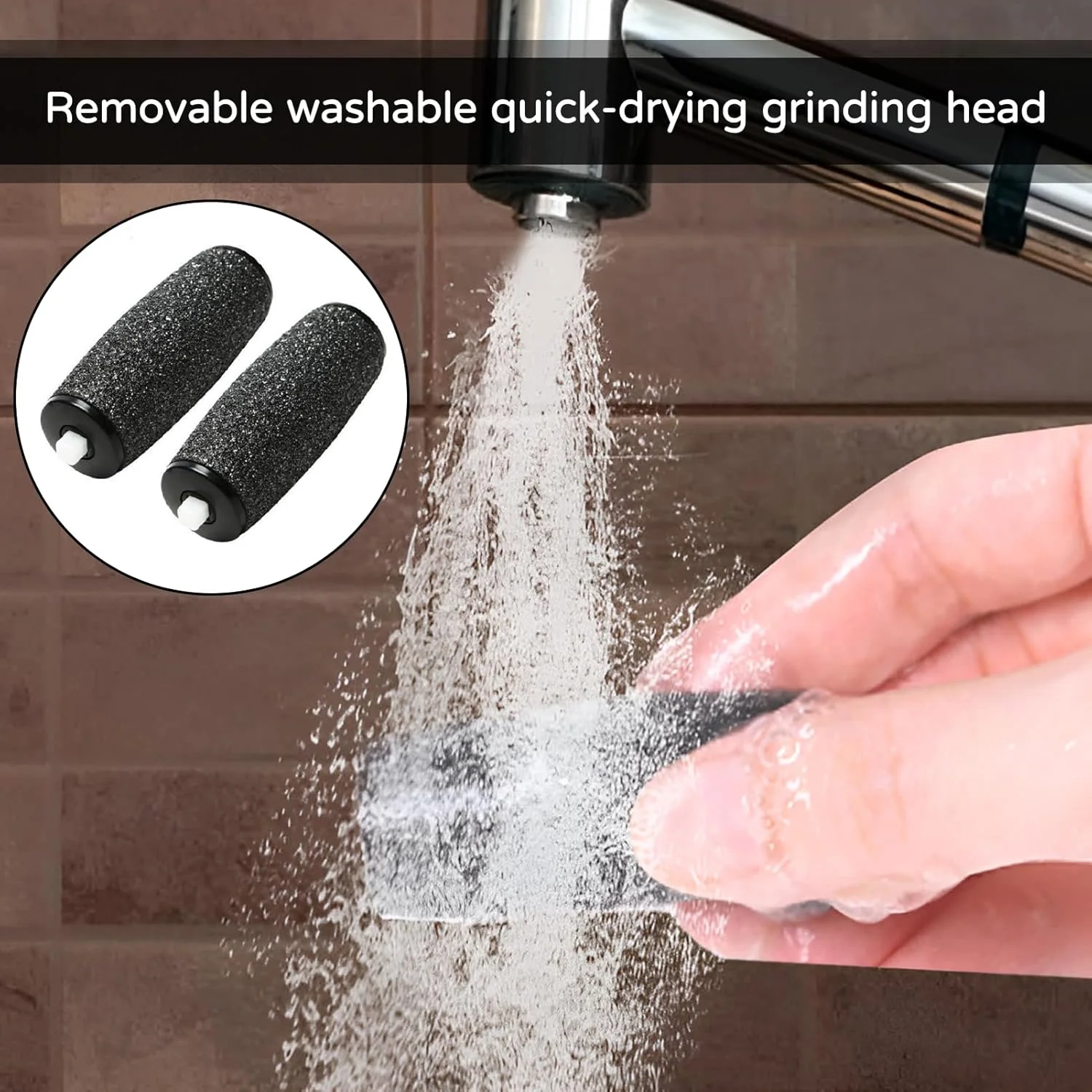 بسته 12 عددی غلطک یدکی از بین برنده پینه شول، بسته پرکننده برای سرهای غلطکی سوهان برقی پا، سازگار با Scholl Velvet Smooth، برای از بین بردن پینه بسته 12 عددی غلطک یدکی از بین برنده پینه شول، بسته پرکننده برای سرهای غلطکی سوهان برقی پا، سازگار با Scholl Velvet Smooth، برای از بین بردن پینه