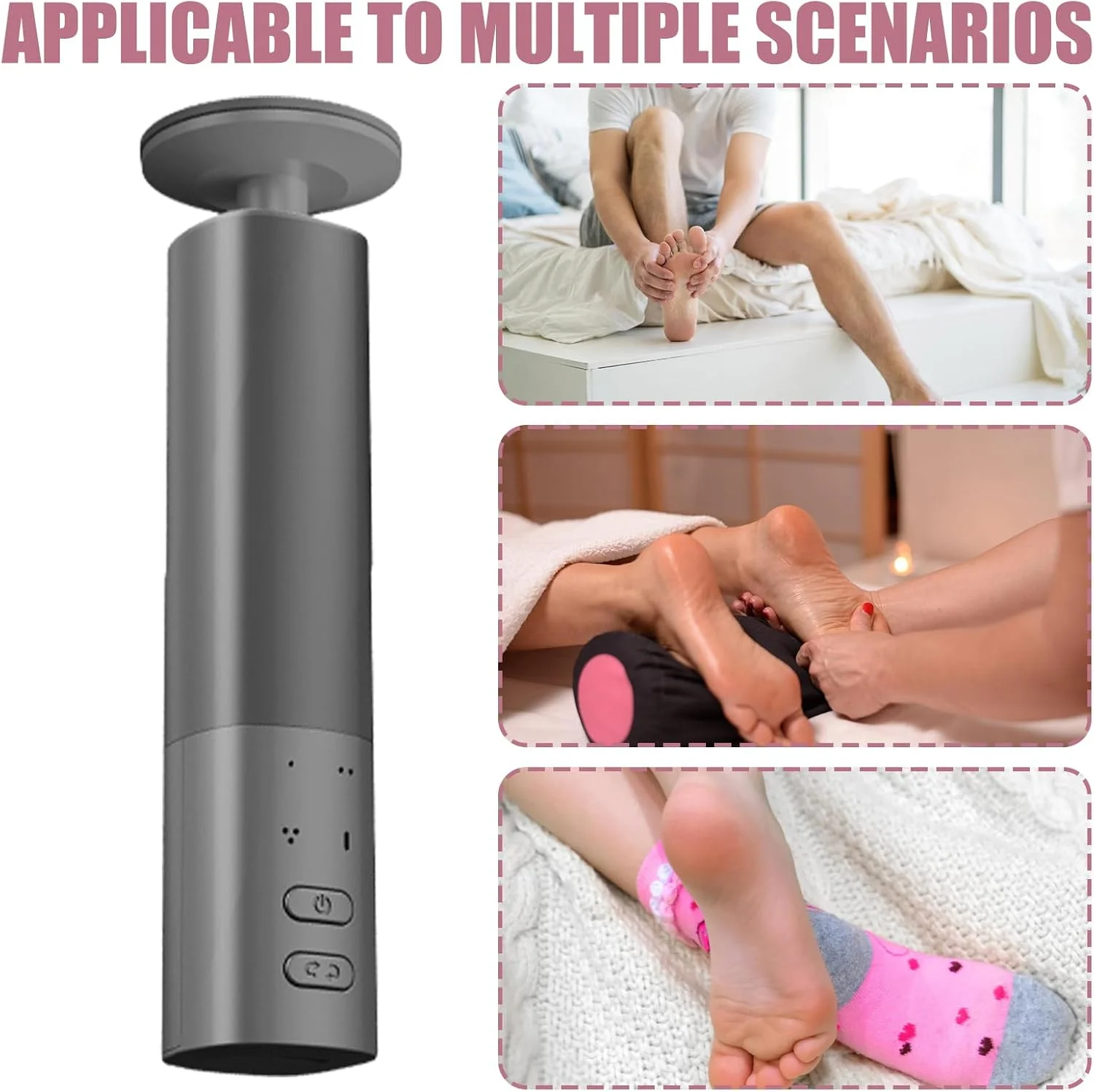 ابزار برقی از بین برنده پینه پا، اسکرابر ارتقا یافته پوست مرده پا، ابزار پدیکور با سرهای قابل تعویض برای بزرگسالان، زنان، مردان ابزار برقی از بین برنده پینه پا، اسکرابر ارتقا یافته پوست مرده پا، ابزار پدیکور با سرهای قابل تعویض برای بزرگسالان، زنان، مردان