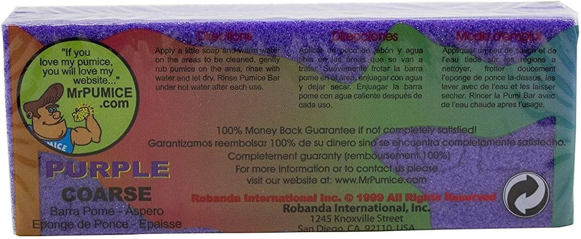 Mr. Pumice Purple Pumi Bar For Smooth Feet and Heels (12-Count Display Box) Mr. Pumice Purple Pumi Bar For Smooth Feet and Heels (12-Count Display Box)