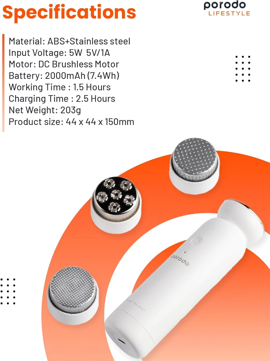 سوهان برقی پدیکور پاشنه پا پرودو با 3 سری سمباده، حذف سریع پوست مرده، 5 سطح سرعت برای پوست های حساس، بی سیم و اندازه جمع و جور، ابزار پدیکور برای پاشنه و کف پا ترک خورده و خشک سوهان برقی پدیکور پاشنه پا پرودو با 3 سری سمباده، حذف سریع پوست مرده، 5 سطح سرعت برای پوست های حساس، بی سیم و اندازه جمع و جور، ابزار پدیکور برای پاشنه و کف پا ترک خورده و خشک