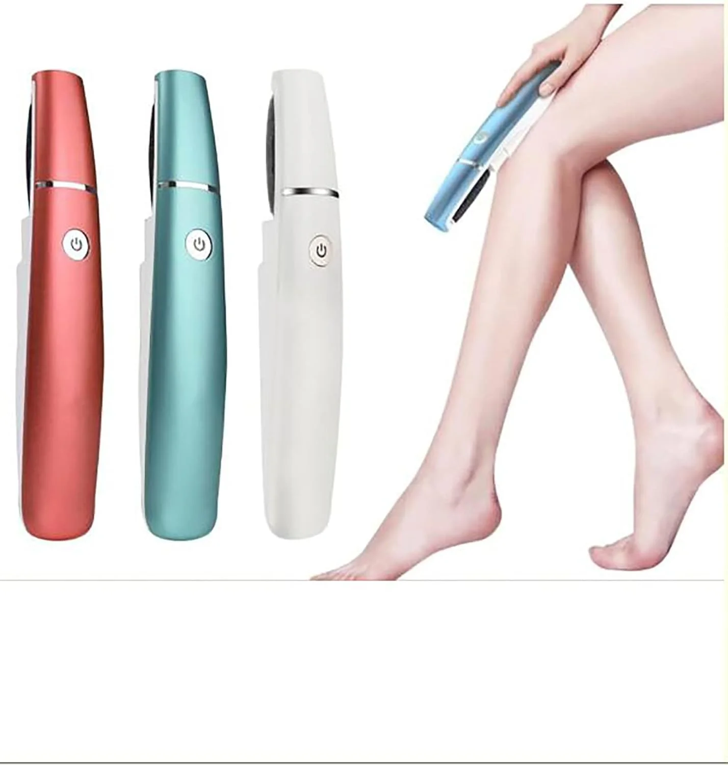 سوهان برقی قابل حمل پا با چراغ LED، حذف کننده پینه USB، 2 غلتک ابزار مراقبت از پوست مرده برای پاهای ترک خورده، سفید (قرمز) سوهان برقی قابل حمل پا با چراغ LED، حذف کننده پینه USB، 2 غلتک ابزار مراقبت از پوست مرده برای پاهای ترک خورده، سفید (قرمز)