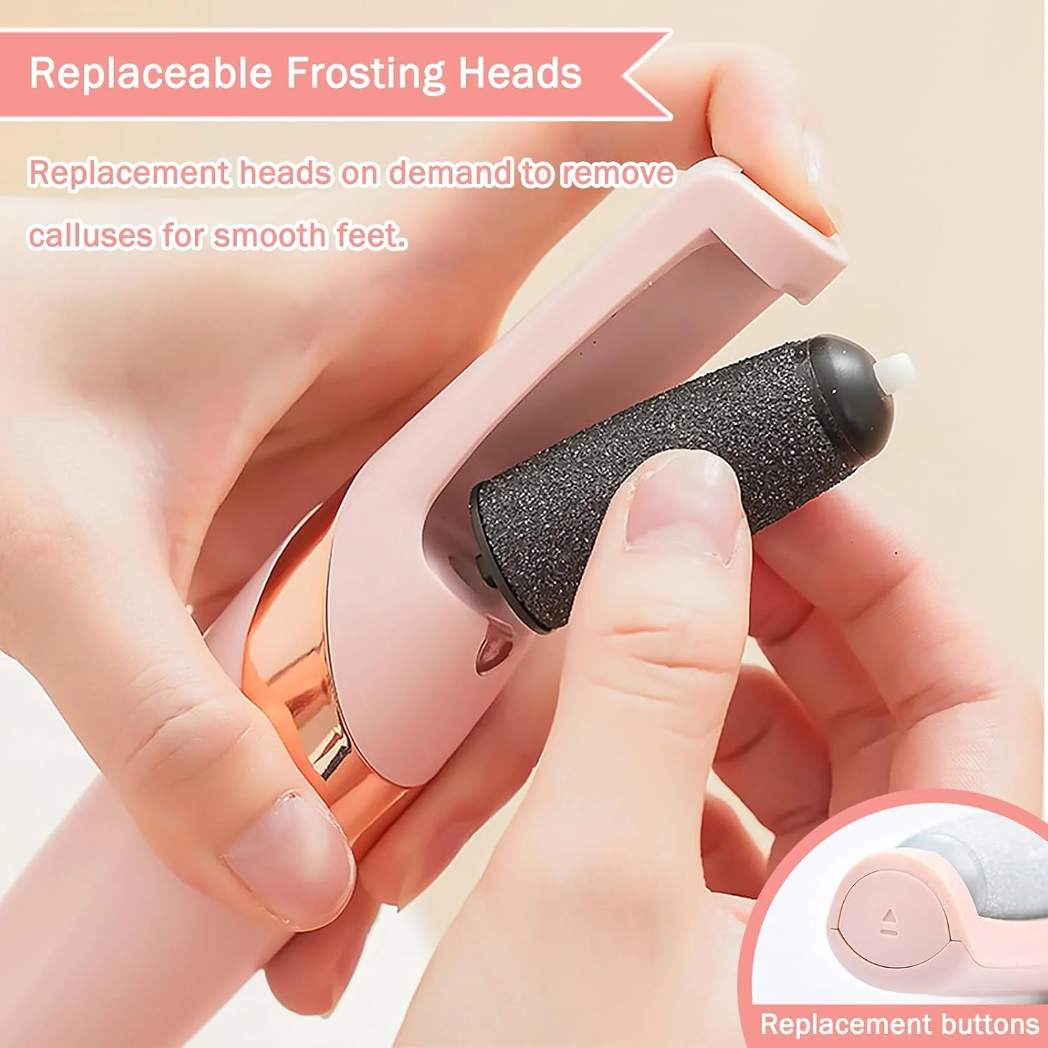 ست پدیکور برقی از بین برنده پینه پا، دستگاه برقی قابل شارژ برای از بین بردن پینه برای پاشنه های ترک خورده، پوست مرده، سفت و ترک خورده