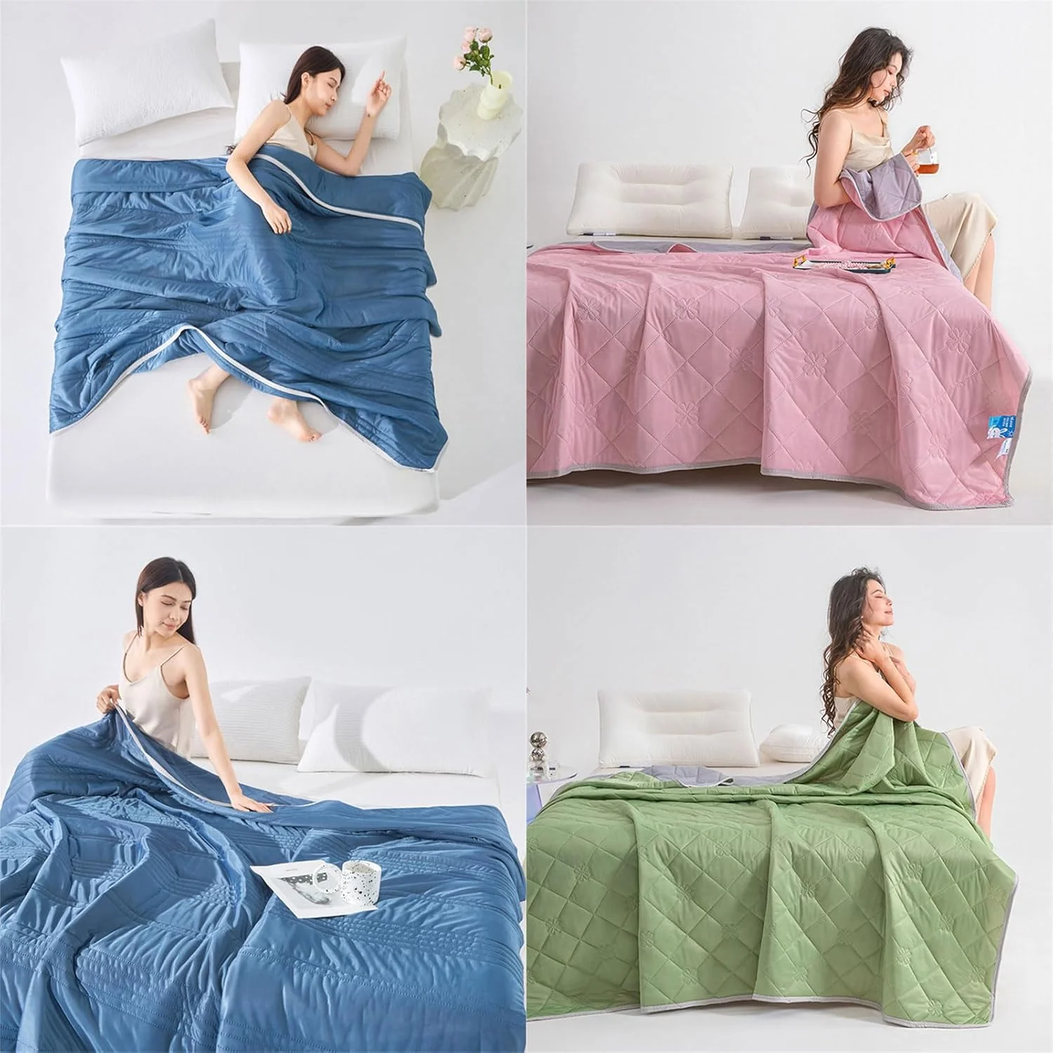 روتختی لحافی با فناوری خنک کننده، بافت نرم، حمل آسان و مناسب برای استفاده در فضای باز و داخل خانه، سبک و مناسب مسافرت