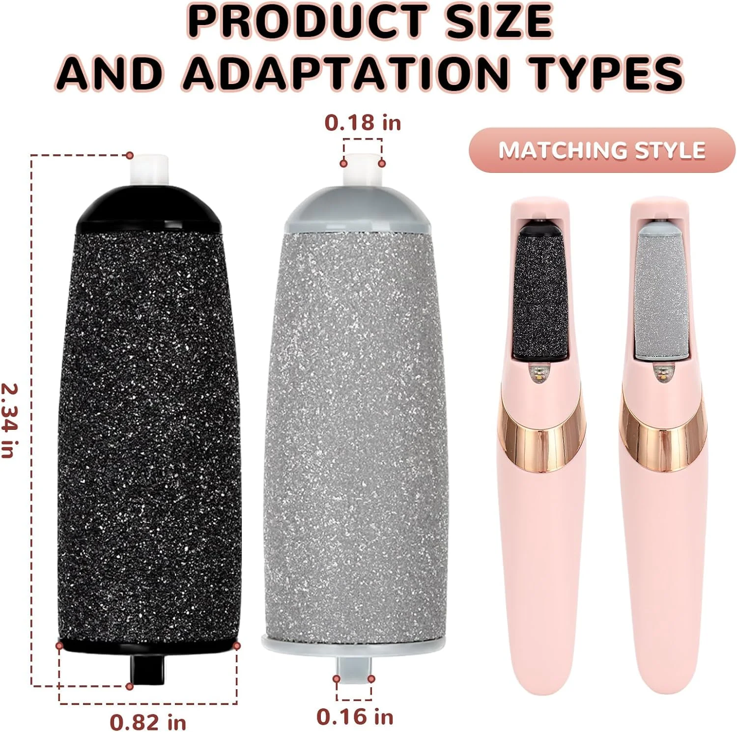 10 Pack Pedicures Replacement Heads,Electric Foot Callus Remover Roller Refills,Replacement Roller Refill Heads (Pedicure Tool Not Included) (Black Gray-B) 10 Pack Pedicures Replacement Heads,Electric Foot Callus Remover Roller Refills,Replacement Roller Refill Heads (Pedicure Tool Not Included) (Black Gray-B)