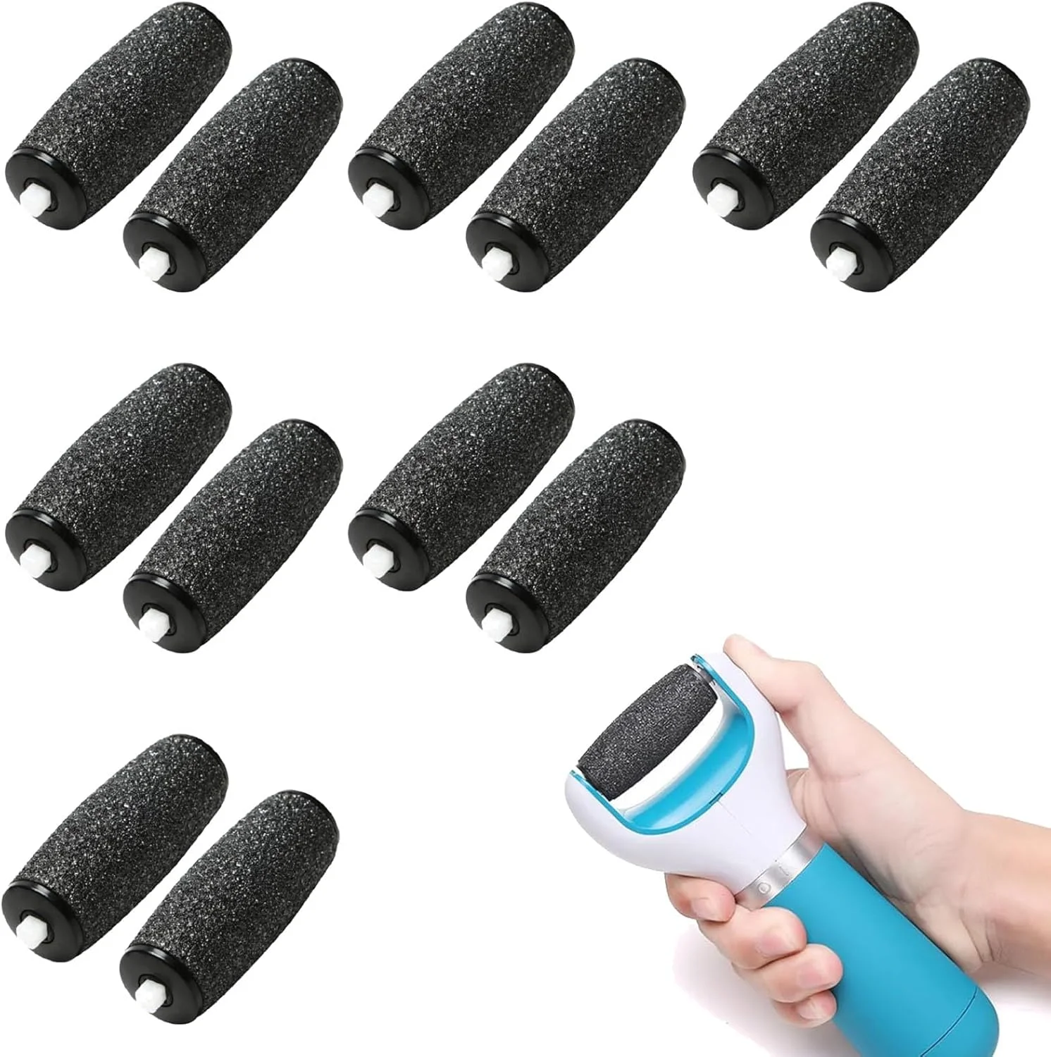 غلتکهای یدکی سوهان پا S.F.Pachira، 12 عددی، غلتکهای زبر اضافی برای Scholl Velvet Smooth، سرهای یدکی برقی پدی برای از بین بردن پوست سفت (مشکی) غلتکهای یدکی سوهان پا S.F.Pachira، 12 عددی، غلتکهای زبر اضافی برای Scholl Velvet Smooth، سرهای یدکی برقی پدی برای از بین بردن پوست سفت (مشکی)