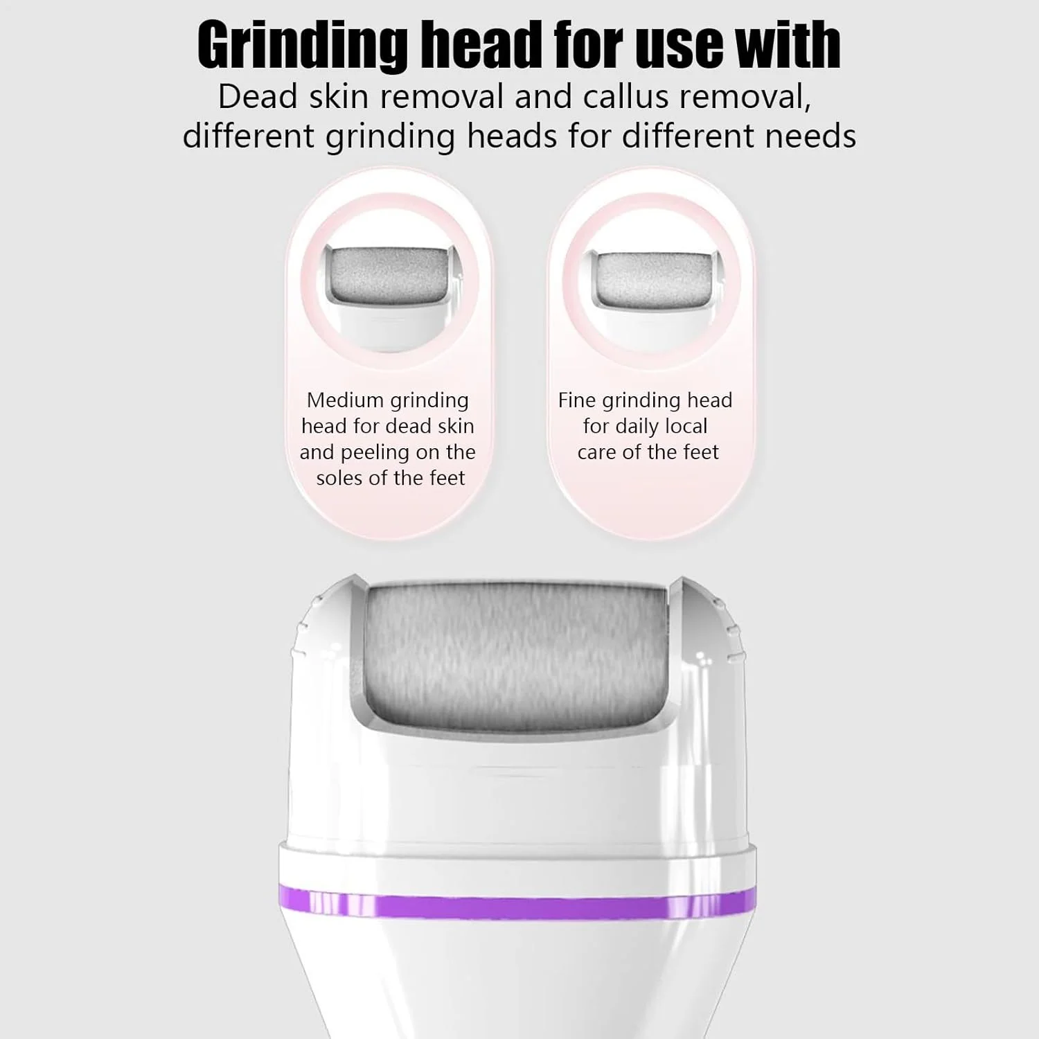 سوهان برقی پینه پا، ابزار از بین بردن پوست سفت پا، دستگاه قابل حمل حذف پوست مرده پاشنه پا برای زنان و مردان، اسکرابر پینه پا سوهان برقی پینه پا، ابزار از بین بردن پوست سفت پا، دستگاه قابل حمل حذف پوست مرده پاشنه پا برای زنان و مردان، اسکرابر پینه پا